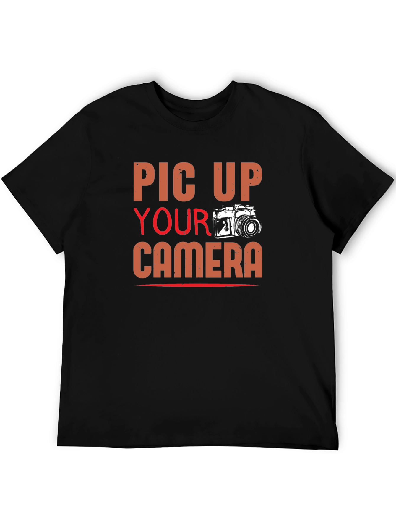 Pic Up Your Camera Graphic Tee - Photography Lovers Shirt