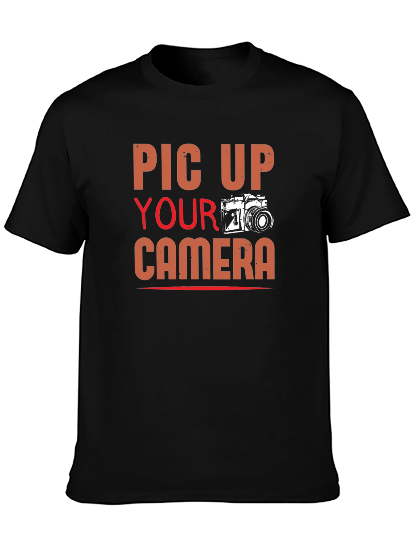 Pic Up Your Camera Graphic Tee - Photography Lovers Shirt