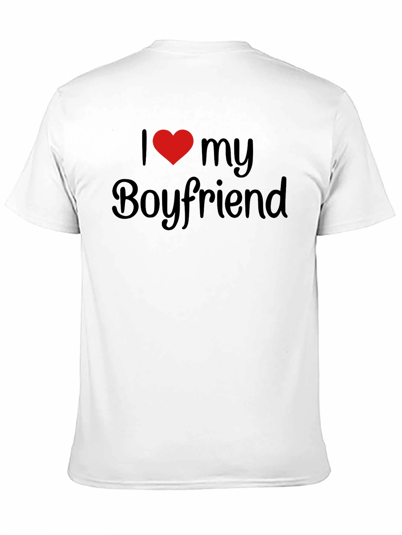 I Heart My Boyfriend Black T-Shirt