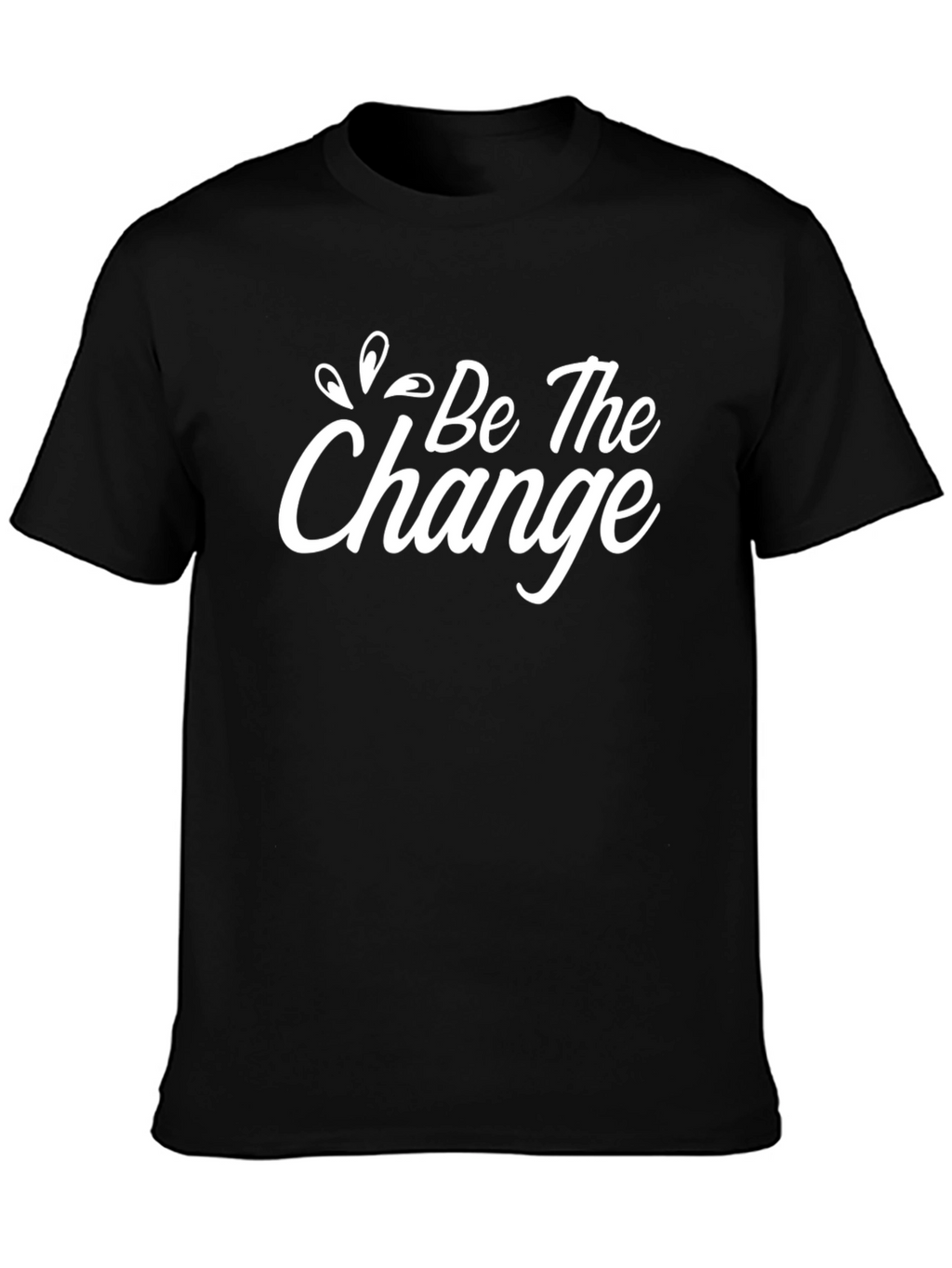 Be The Change Black Graphic Tee