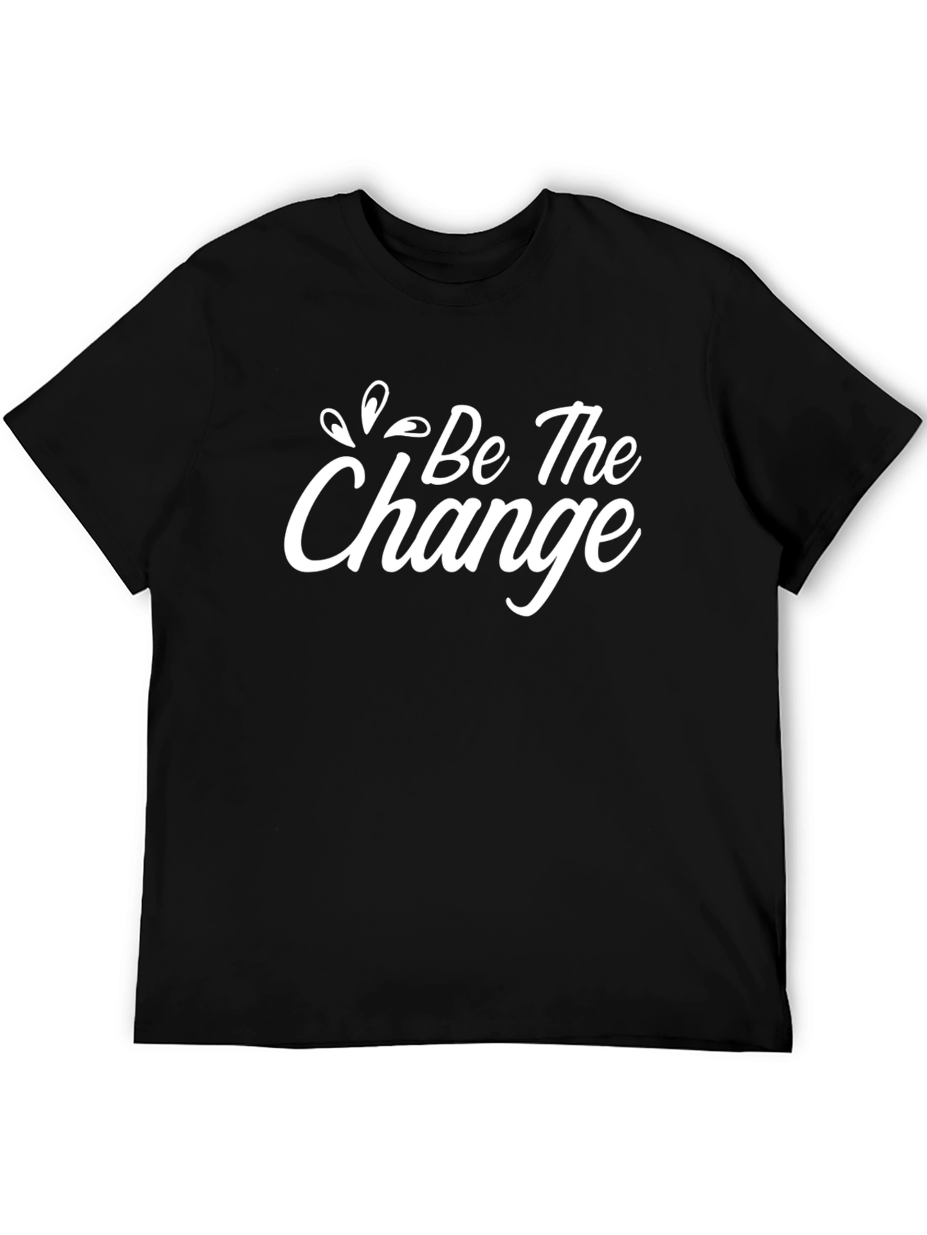 Be The Change Black Graphic Tee