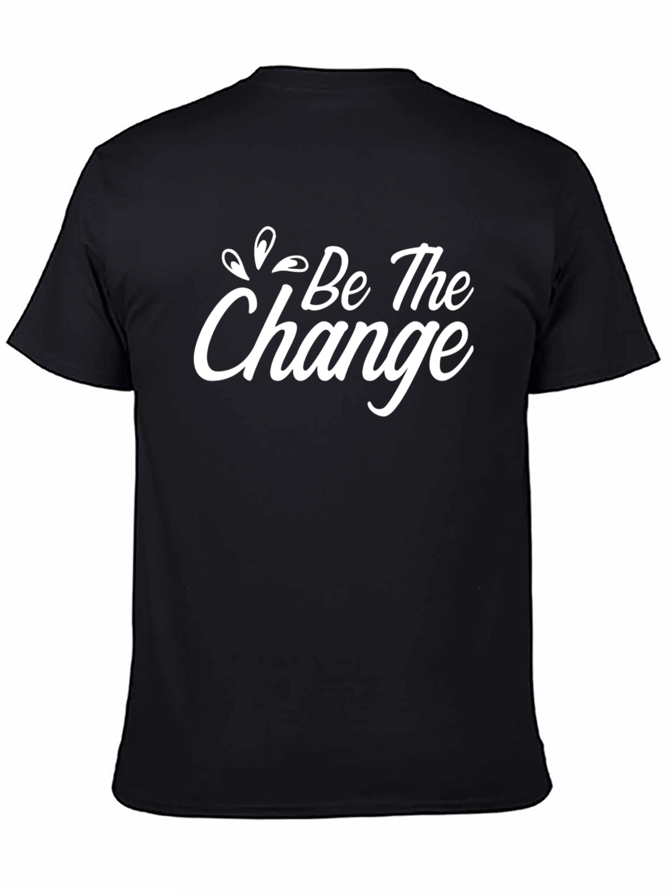 Be The Change Black Graphic Tee
