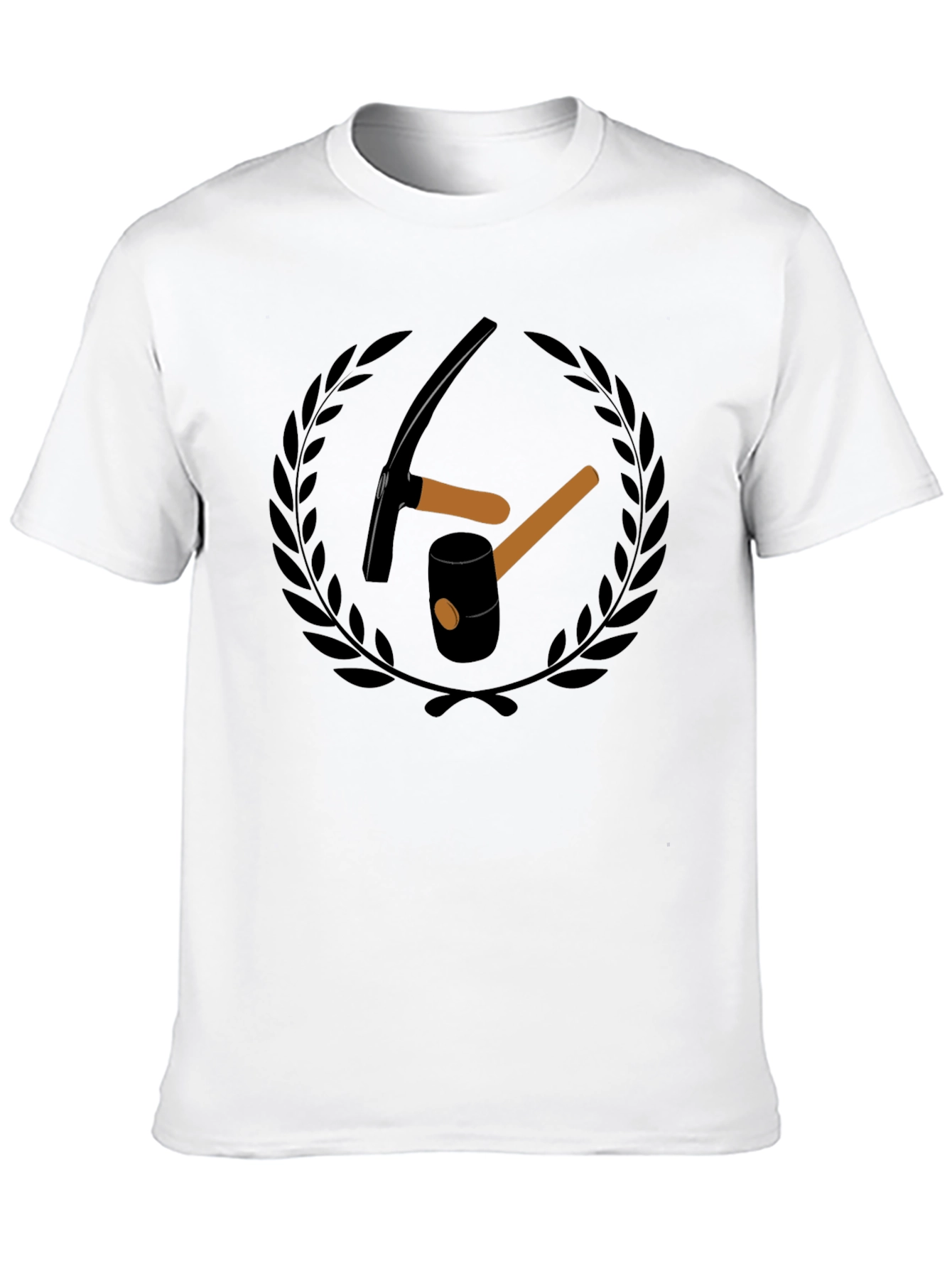 Mining Tools Graphic Tee - Black Cotton T-Shirt