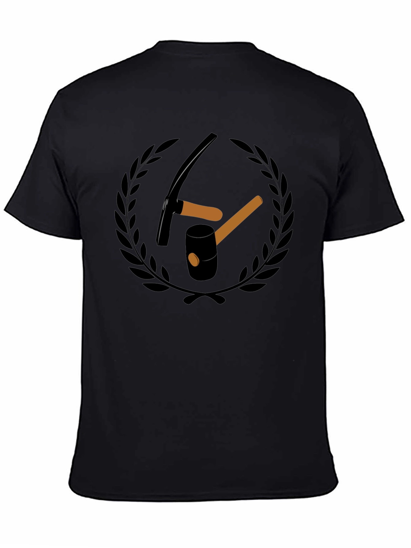 Mining Tools Graphic Tee - Black Cotton T-Shirt