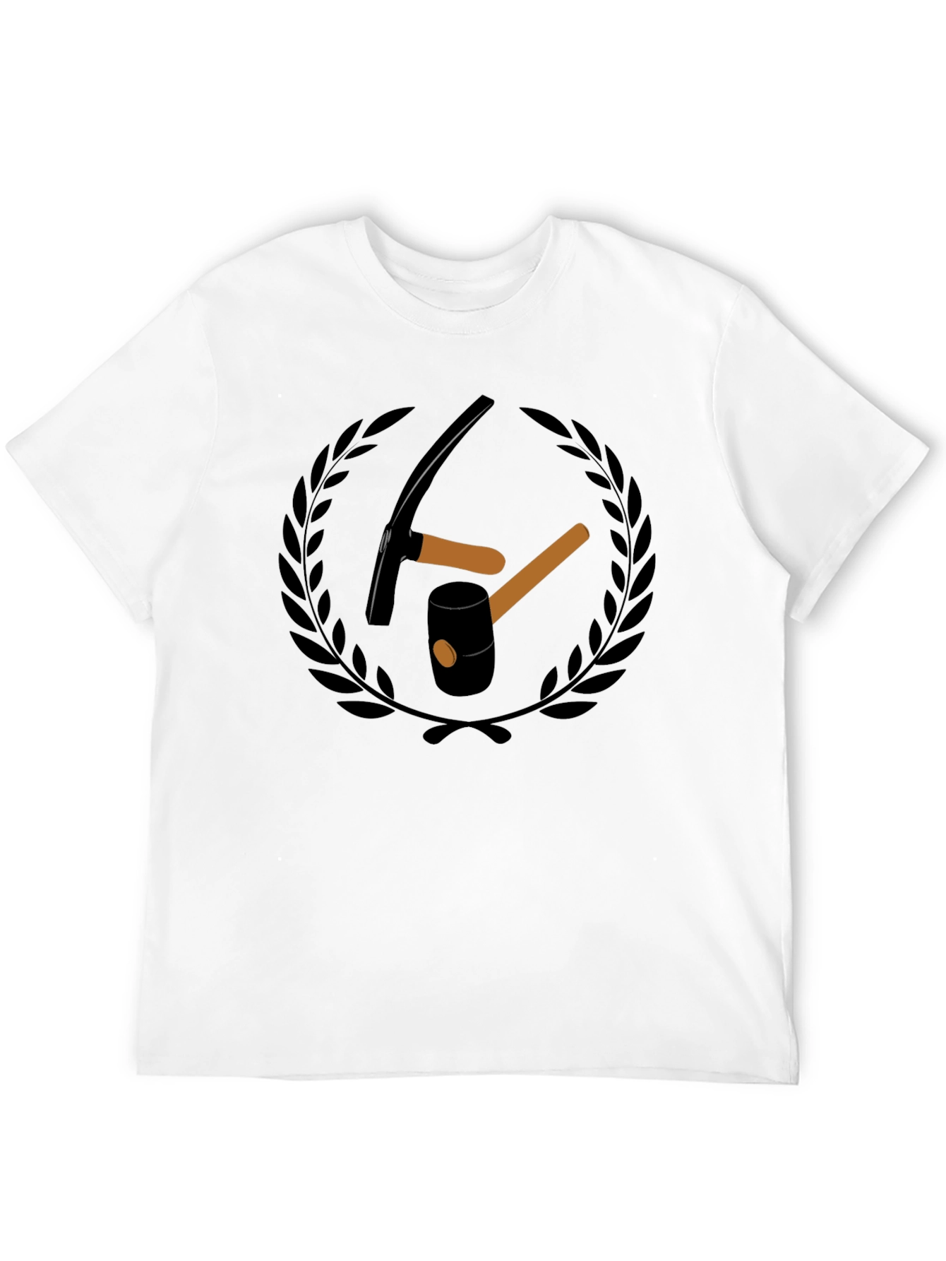 Mining Tools Graphic Tee - Black Cotton T-Shirt