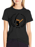 Mining Tools Graphic Tee - Black Cotton T-Shirt