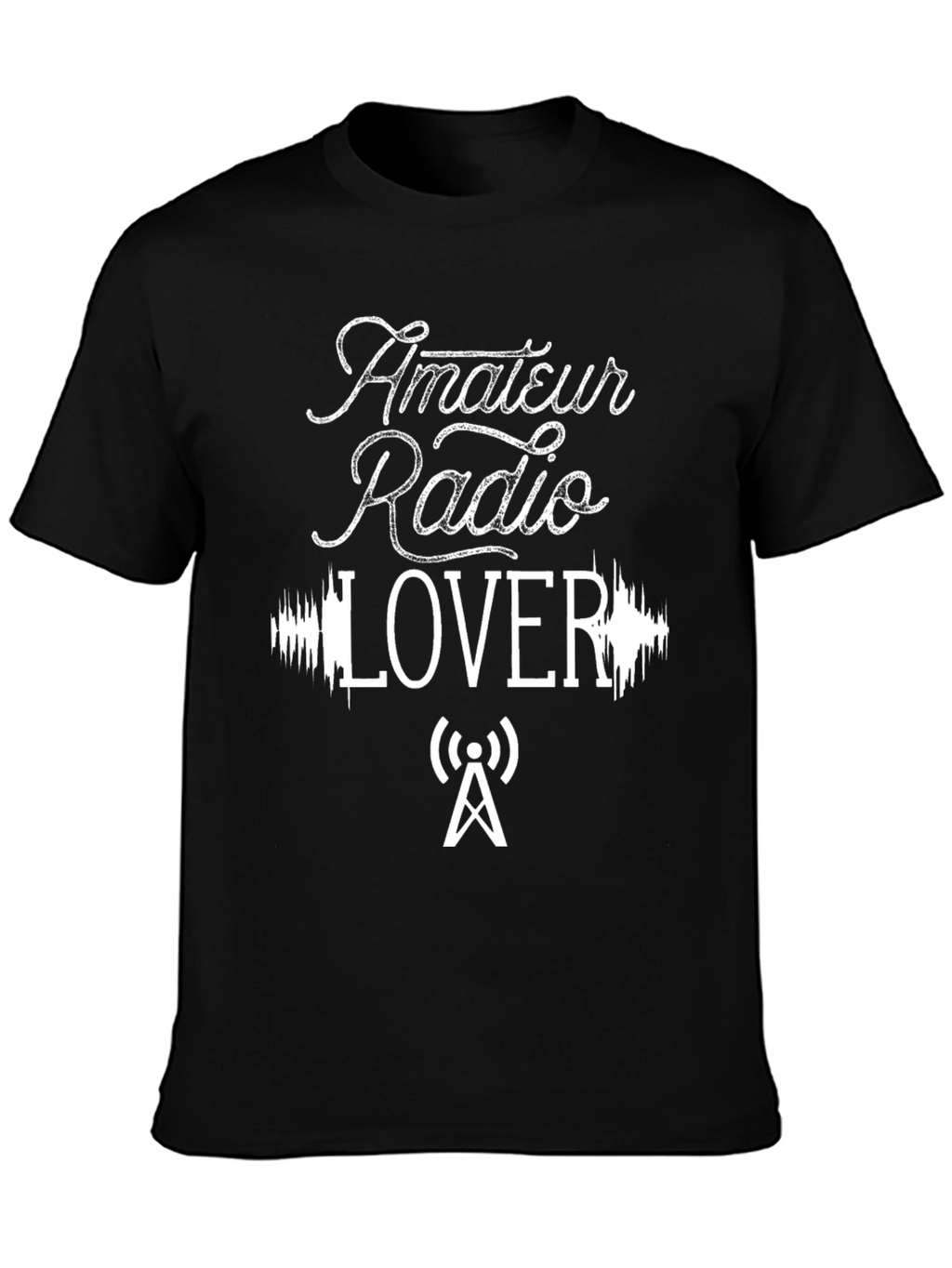 Amateur Radio Lover Black T-Shirt