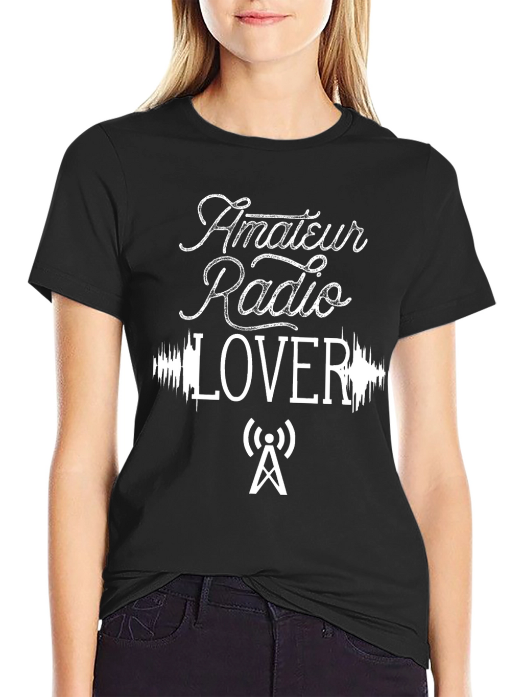 Amateur Radio Lover Black T-Shirt