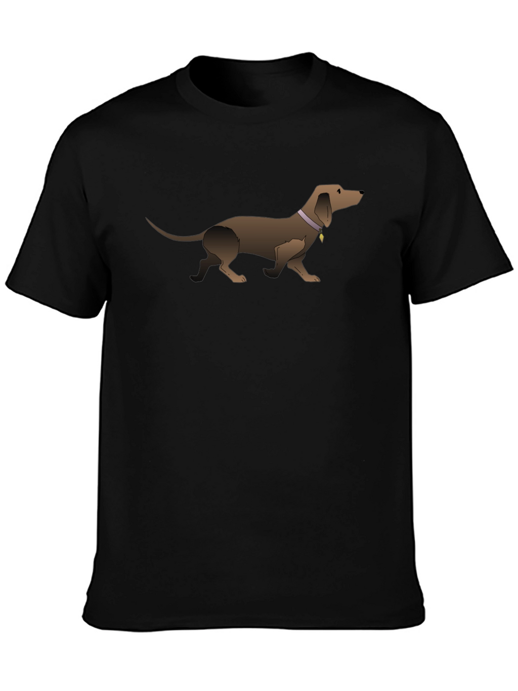 Dachshund Graphic Tee - Black Unisex T-Shirt
