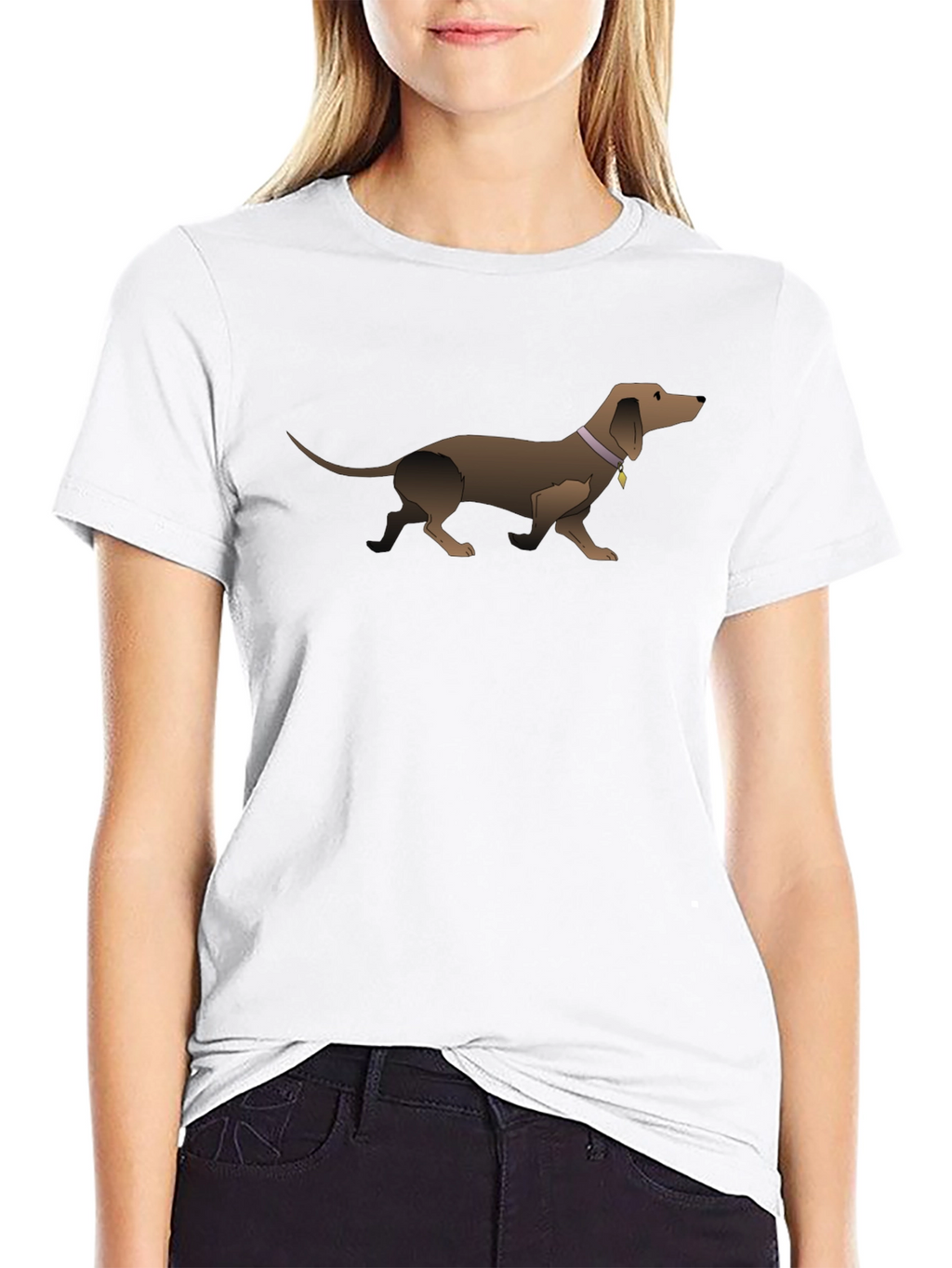 Dachshund Graphic Tee - Black Unisex T-Shirt
