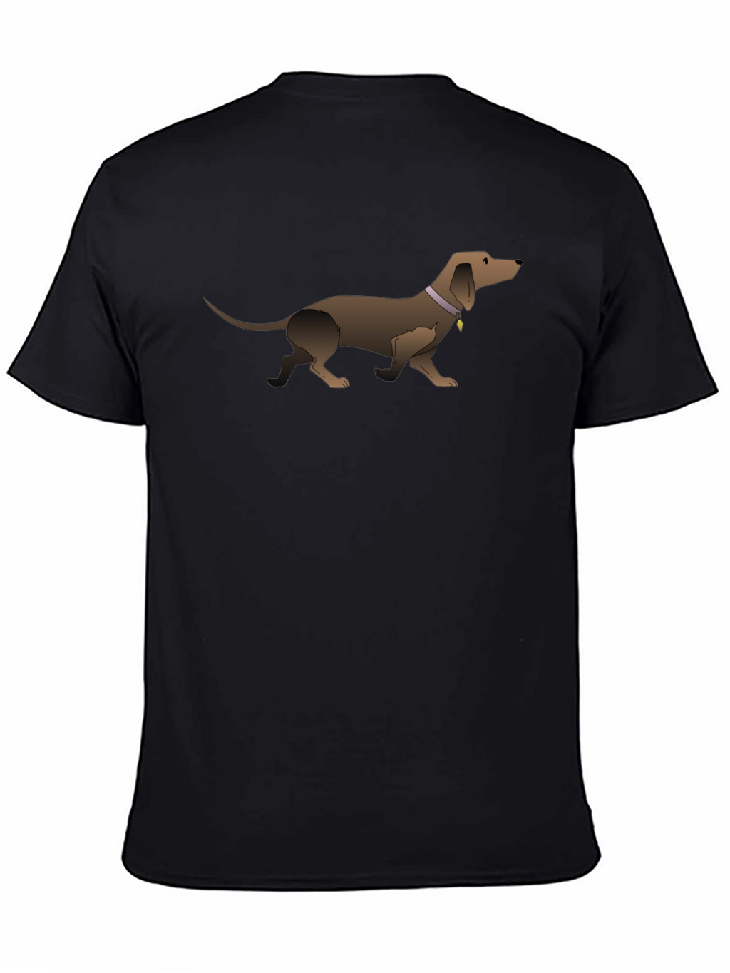 Dachshund Graphic Tee - Black Unisex T-Shirt