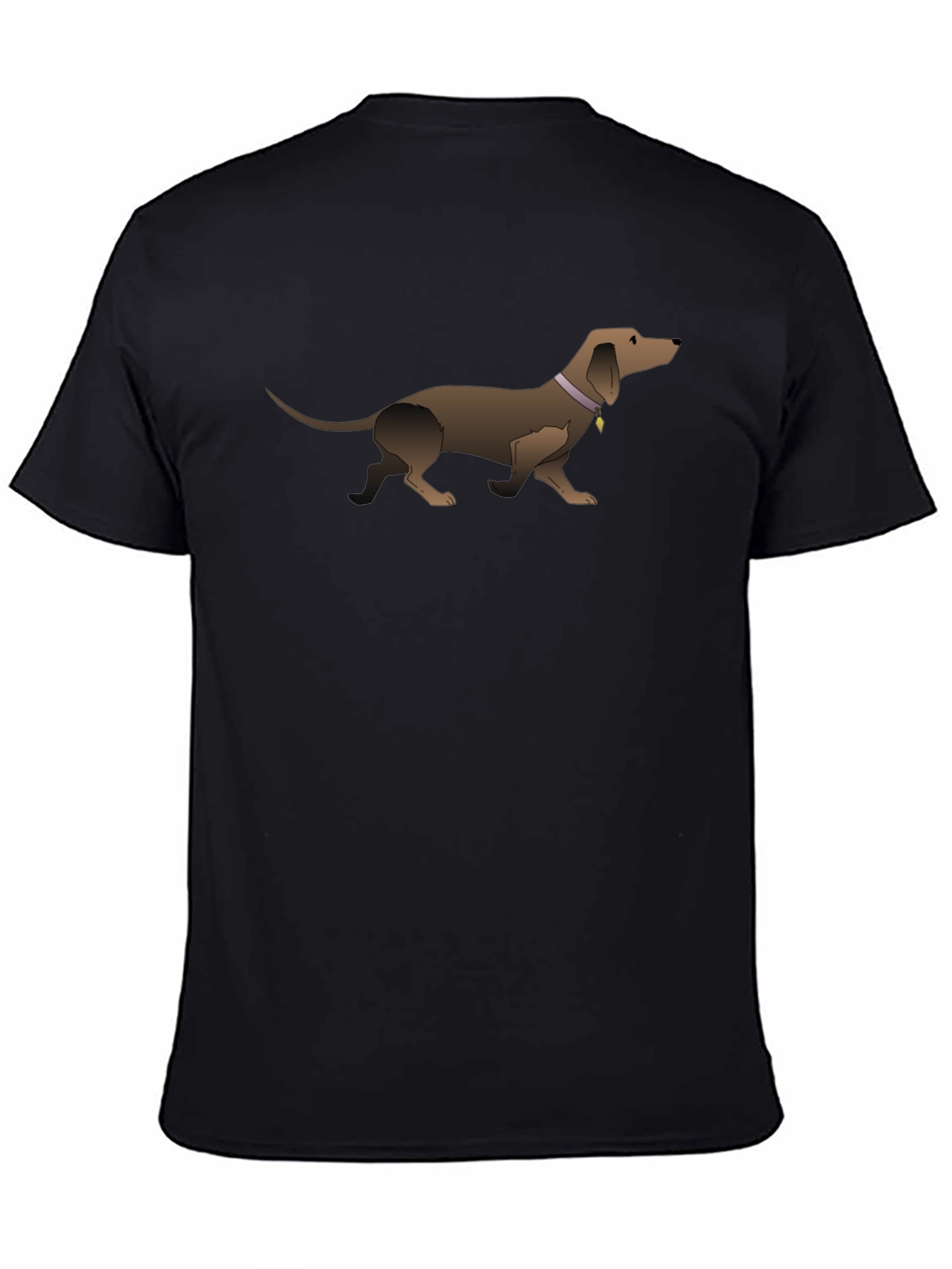 Dachshund Graphic Tee - Black Unisex T-Shirt
