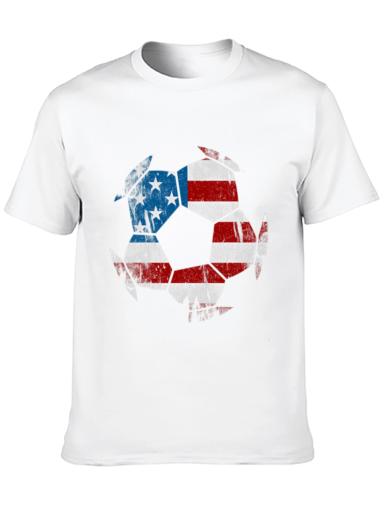 USA Flag Soccer Ball T-Shirt