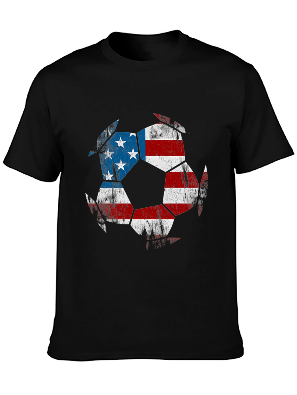 USA Flag Soccer Ball T-Shirt