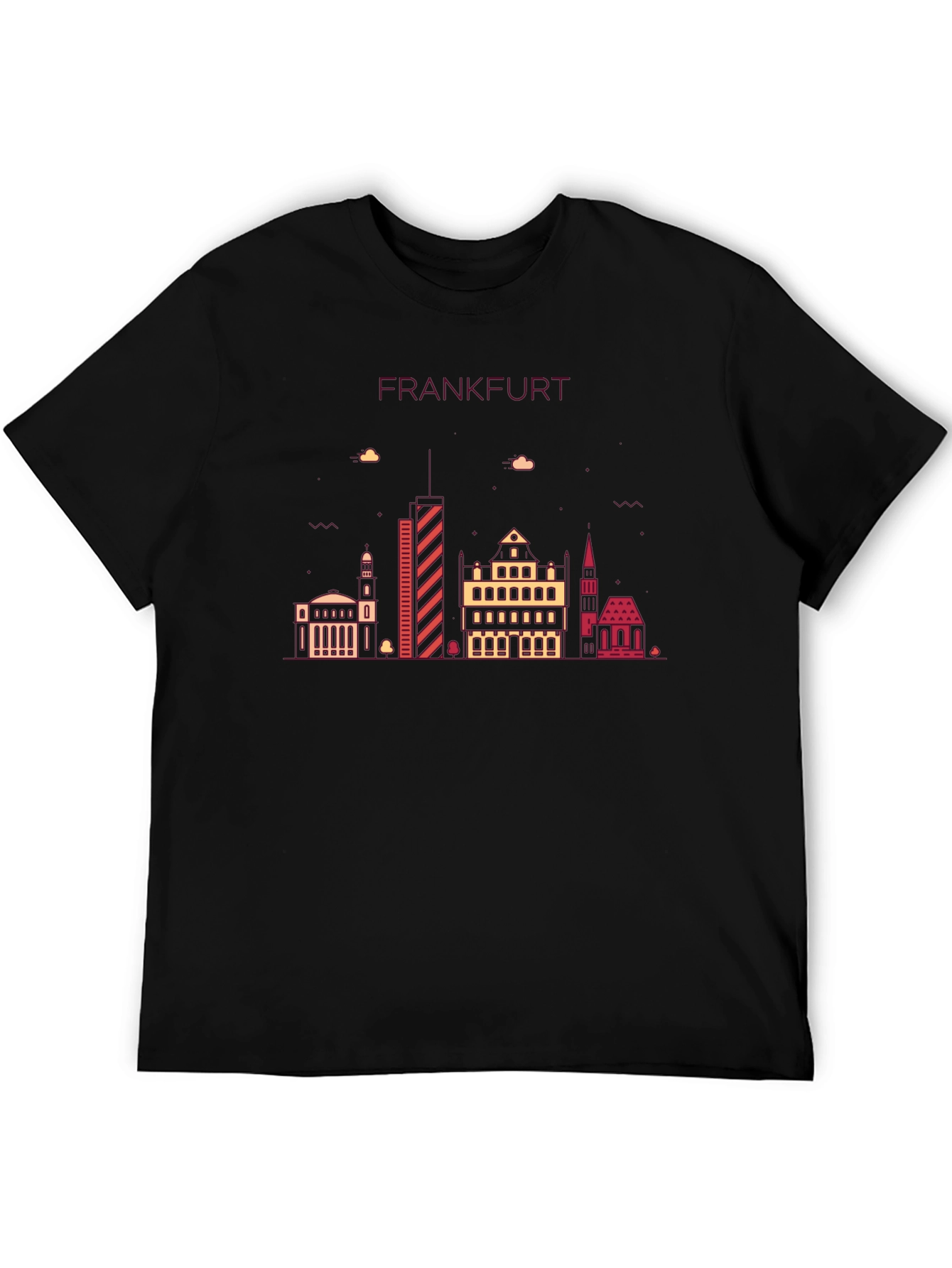 Frankfurt Skyline Graphic Tee - Stylish Cityscape T-Shirt