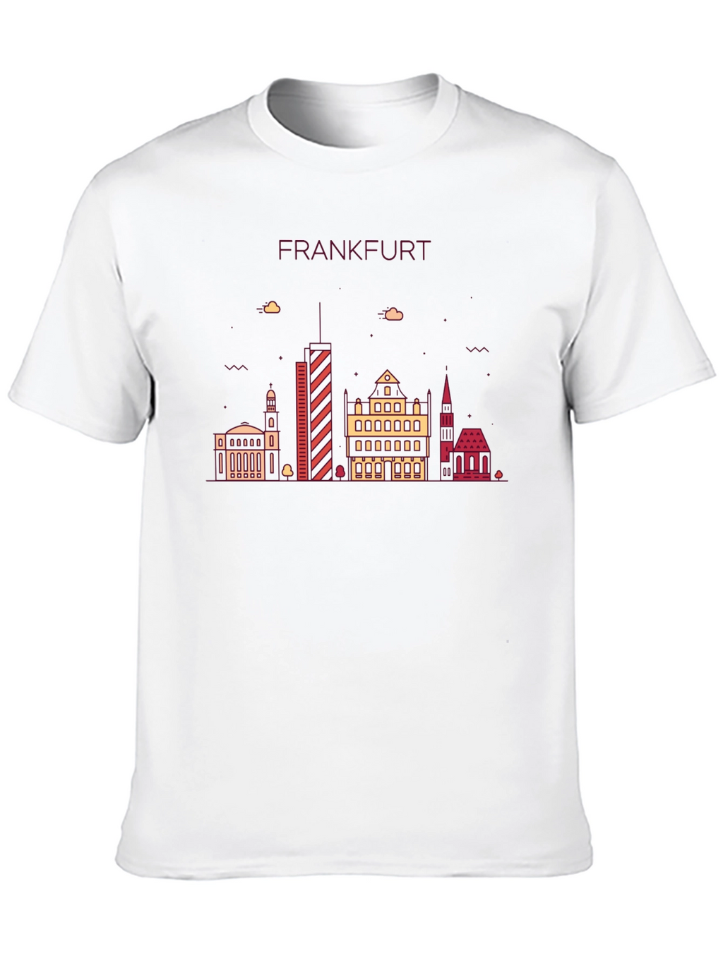 Frankfurt Skyline Graphic Tee - Stylish Cityscape T-Shirt