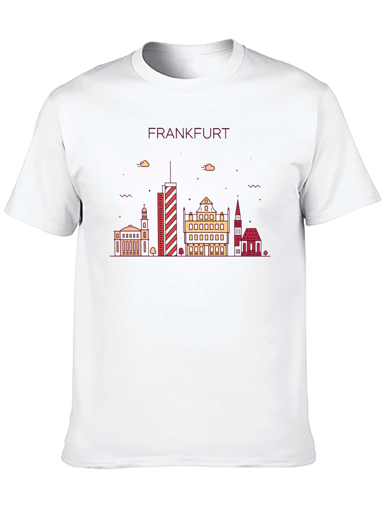 Frankfurt Skyline Graphic Tee - Stylish Cityscape T-Shirt