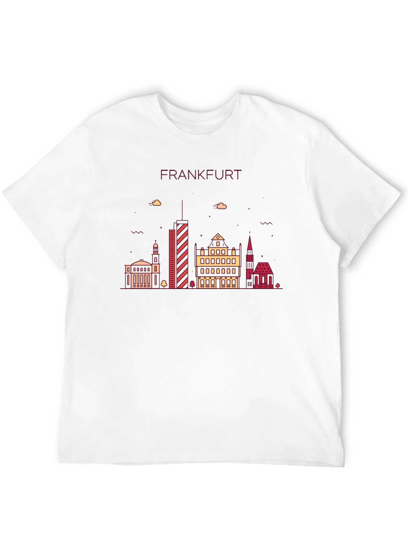 Frankfurt Skyline Graphic Tee - Stylish Cityscape T-Shirt