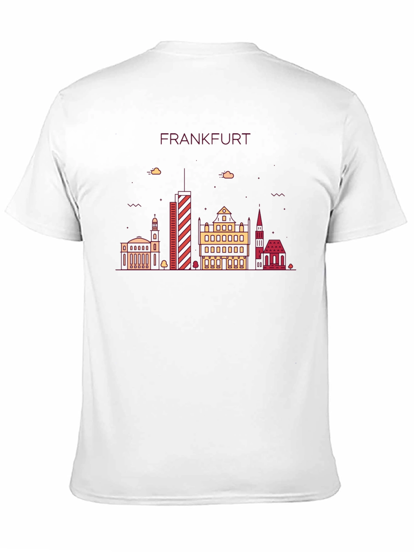 Frankfurt Skyline Graphic Tee - Stylish Cityscape T-Shirt