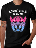 Lovin All Cheetah Graphic Tee - Unisex Black T-Shirt