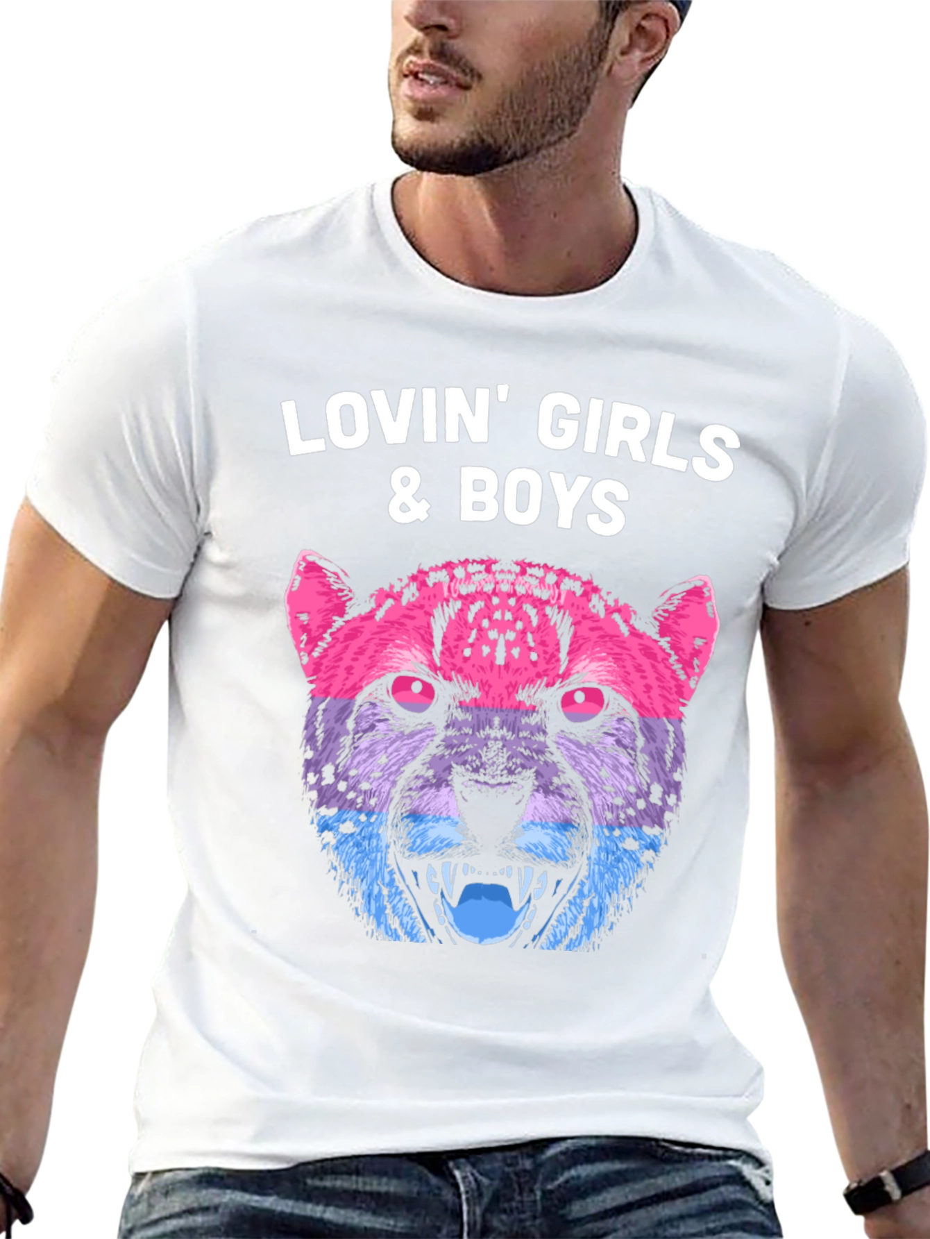 Lovin All Cheetah Graphic Tee - Unisex Black T-Shirt