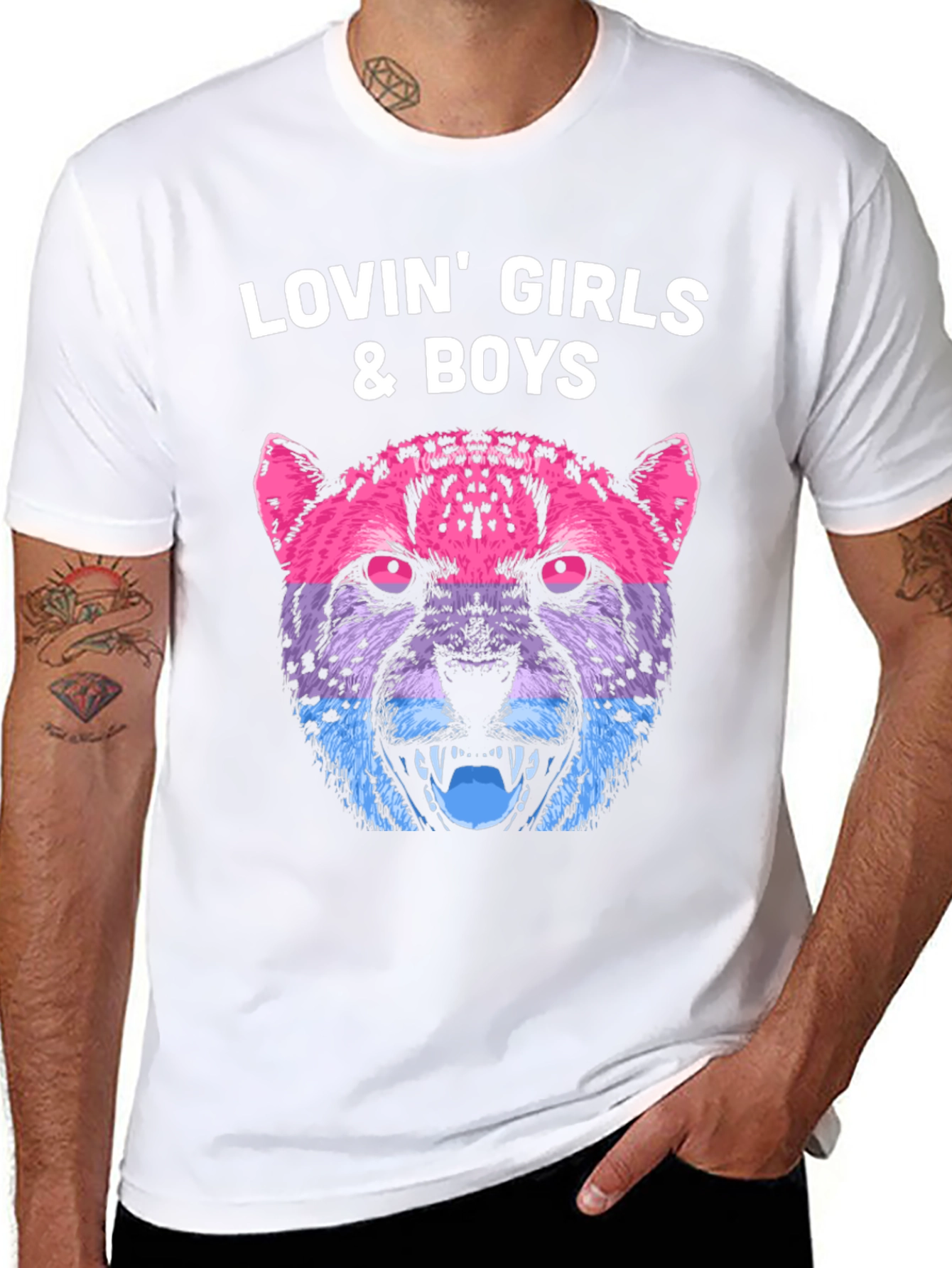 Lovin All Cheetah Graphic Tee - Unisex Black T-Shirt