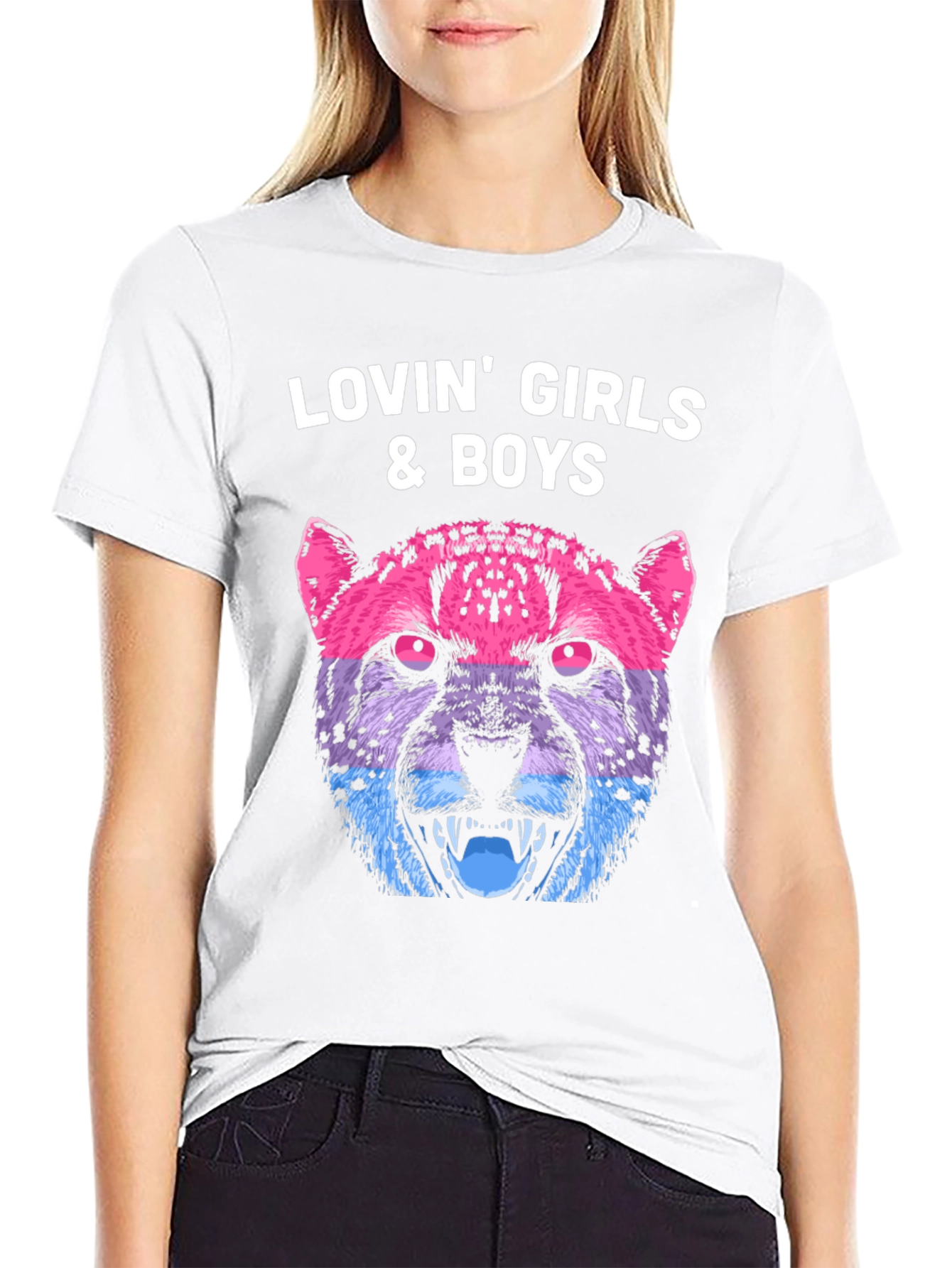 Lovin All Cheetah Graphic Tee - Unisex Black T-Shirt