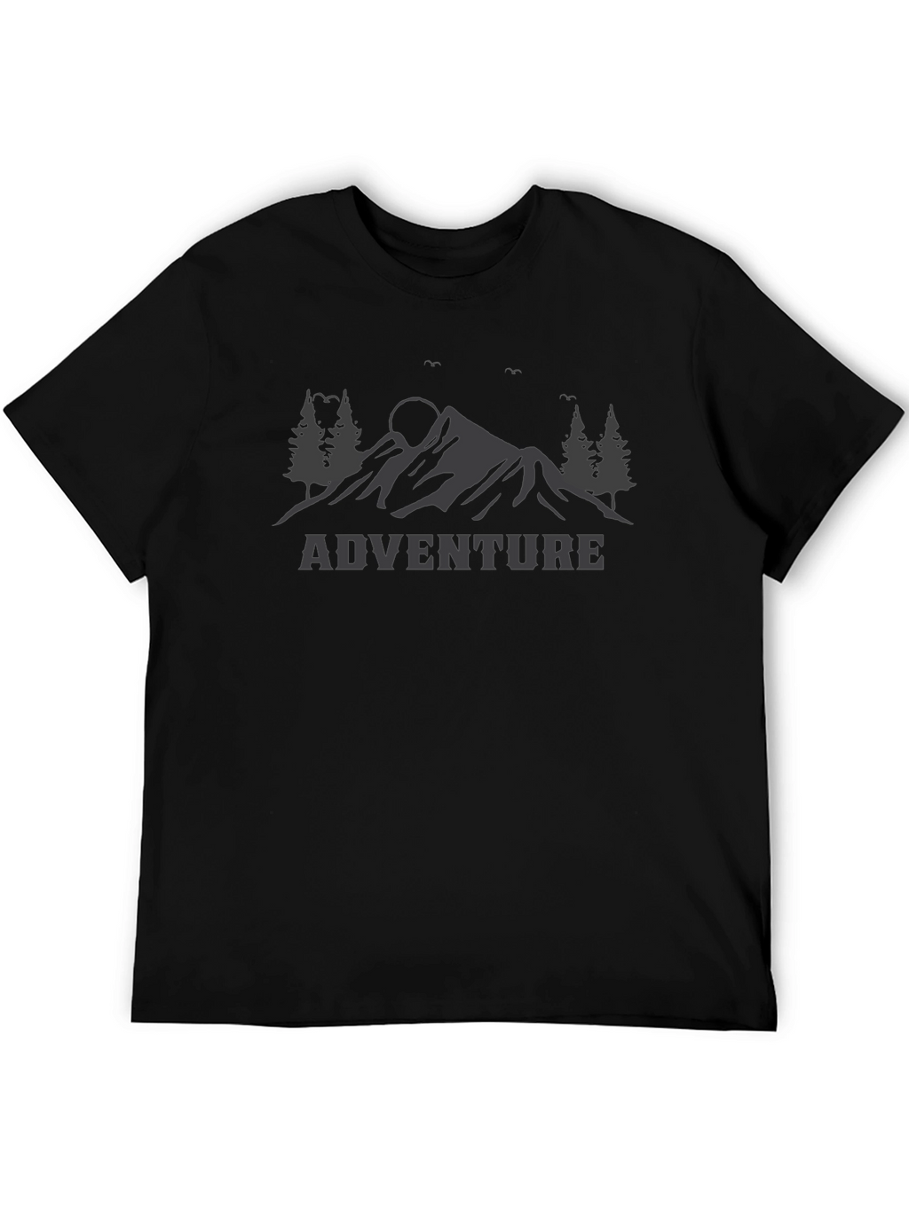 Adventure Mountain Graphic Tee - Black