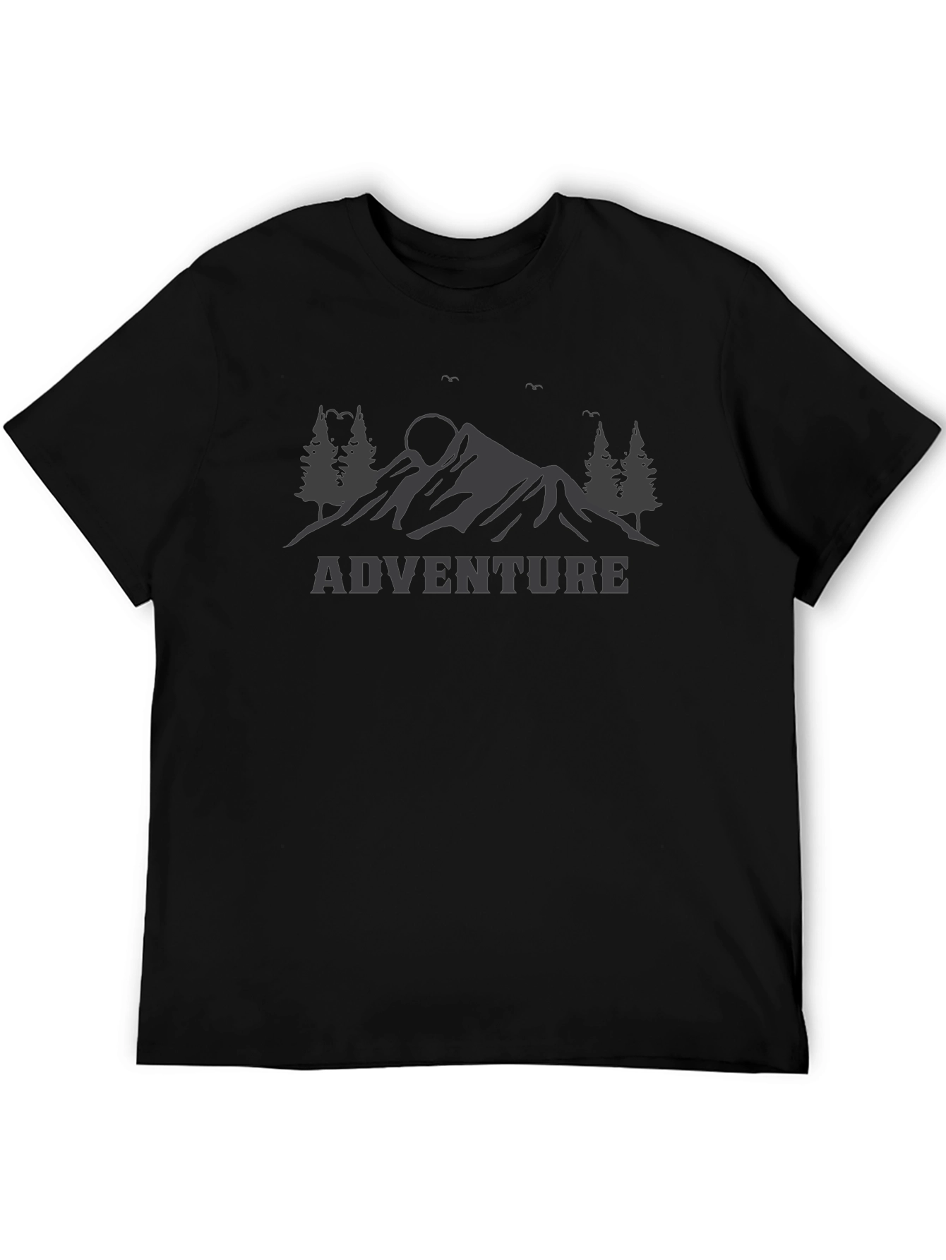 Adventure Mountain Graphic Tee - Black