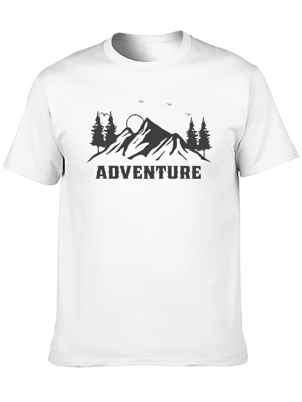 Adventure Mountain Graphic Tee - Black