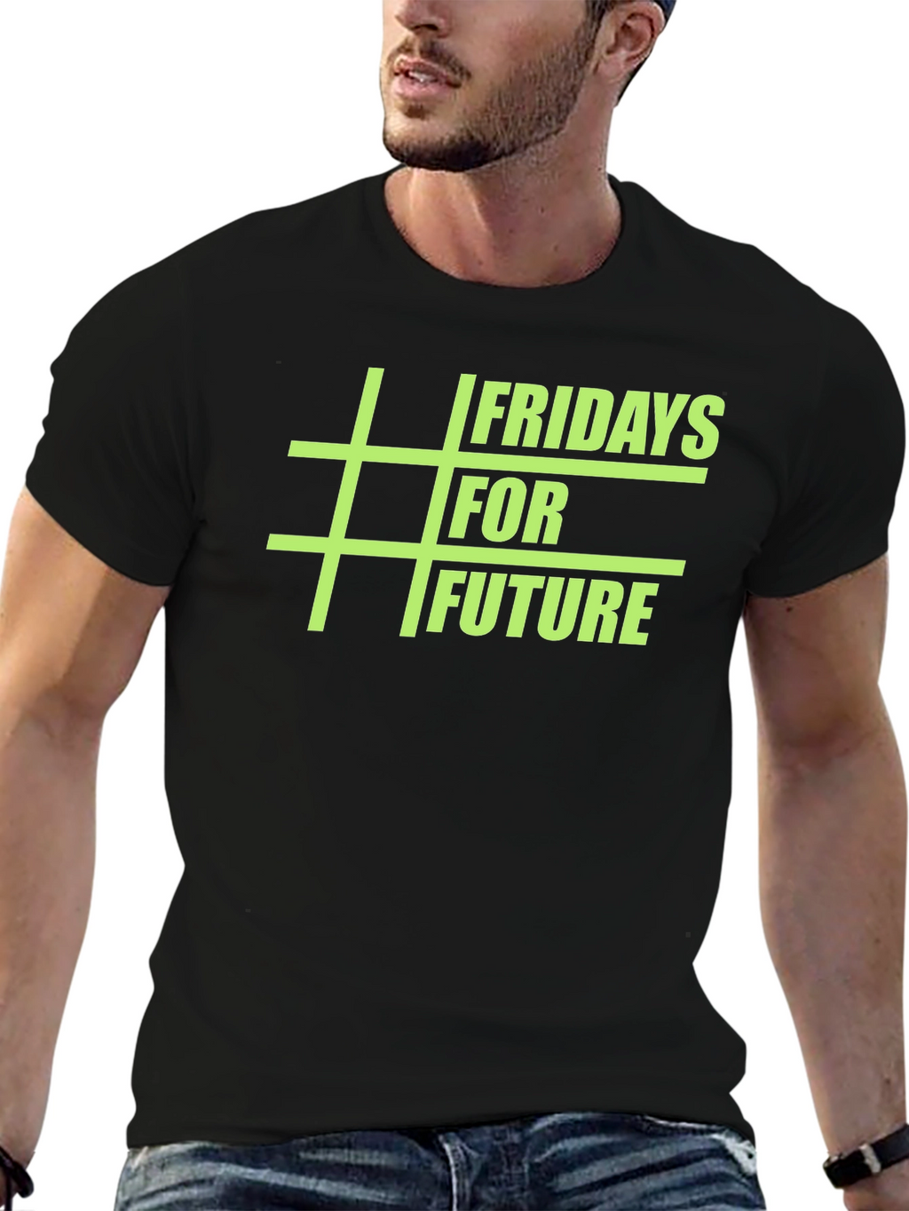 Fridays for Future Black Graphic Tee