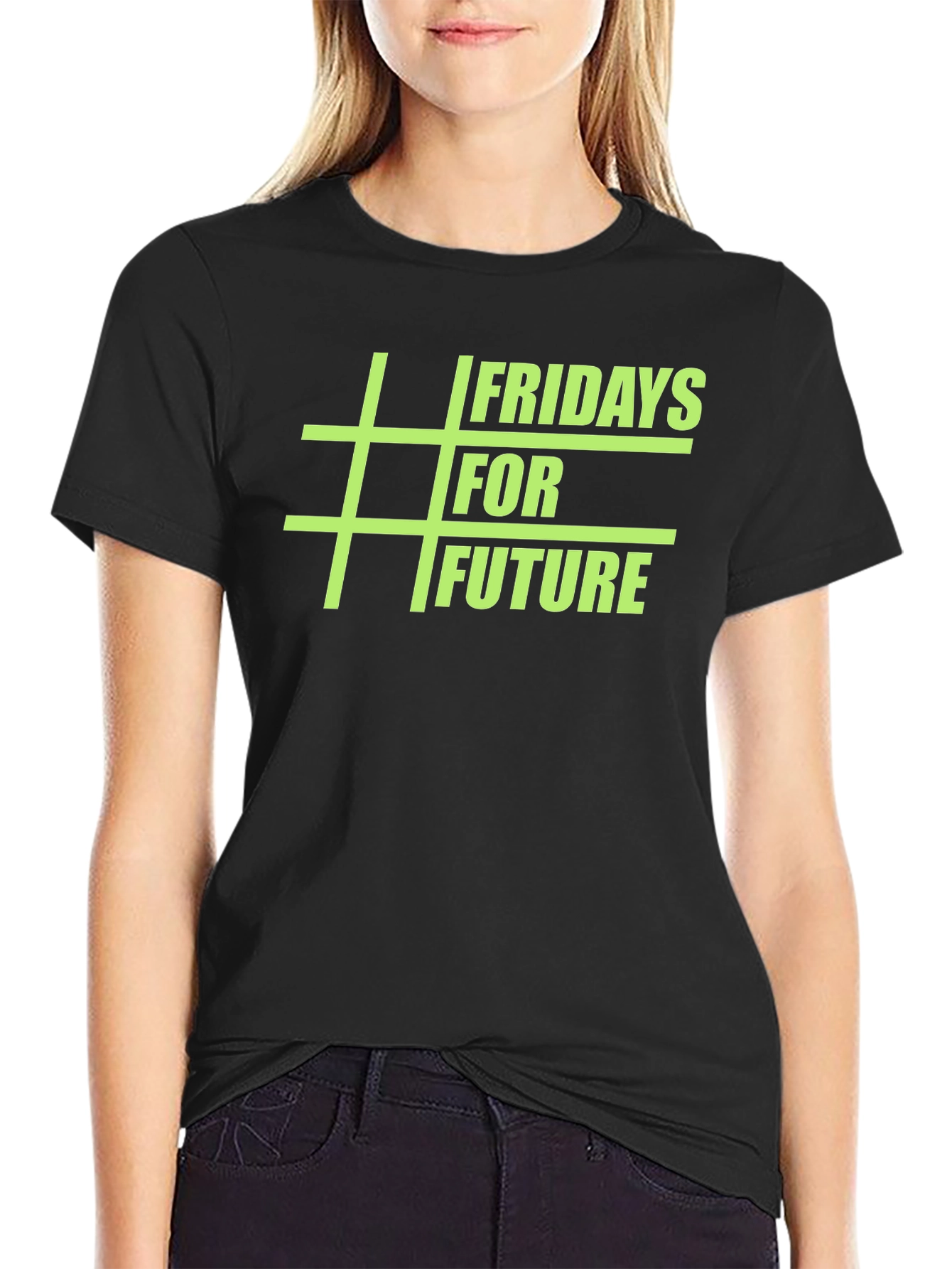 Fridays for Future Black Graphic Tee