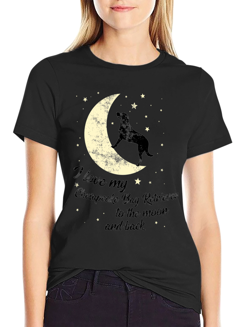 Chesapeake Bay Retriever Moon T-Shirt