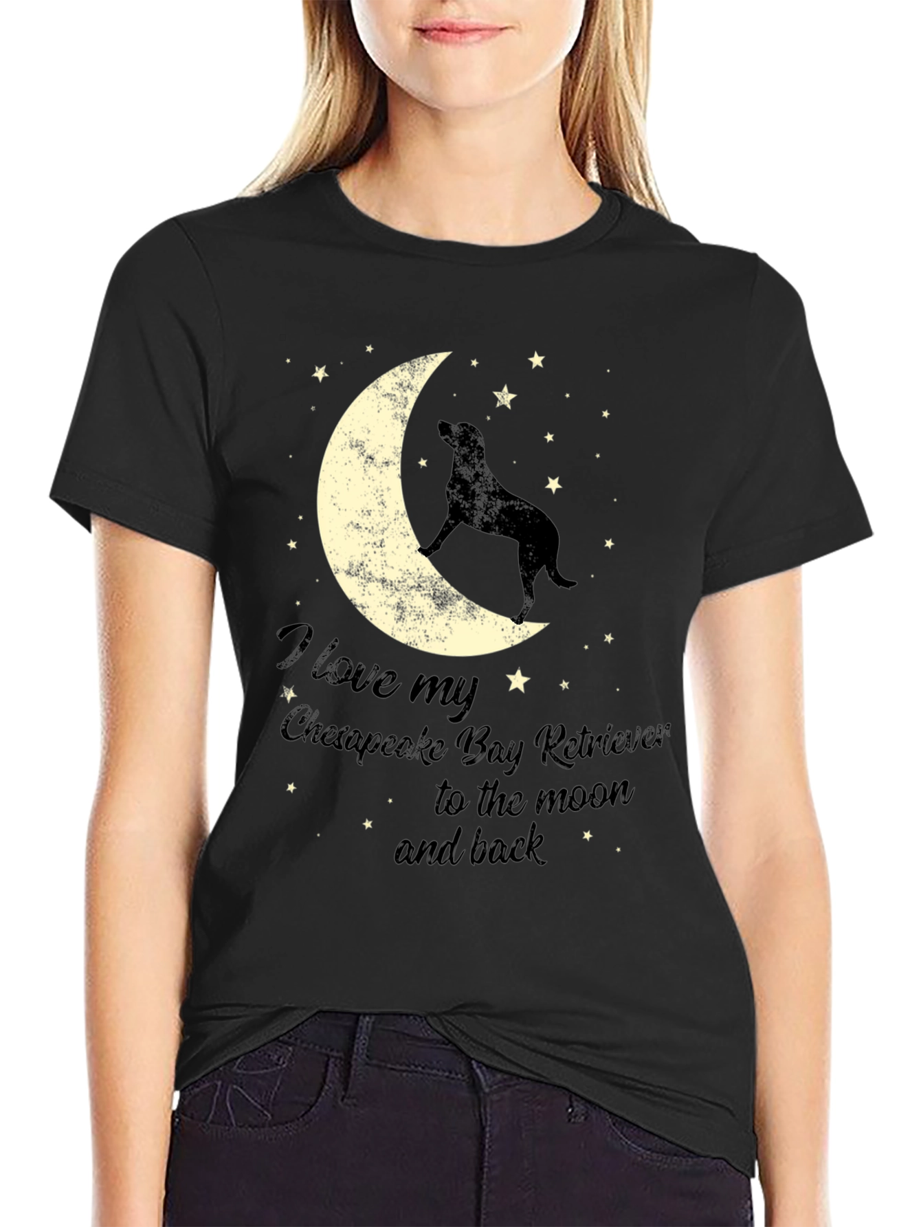 Chesapeake Bay Retriever Moon T-Shirt