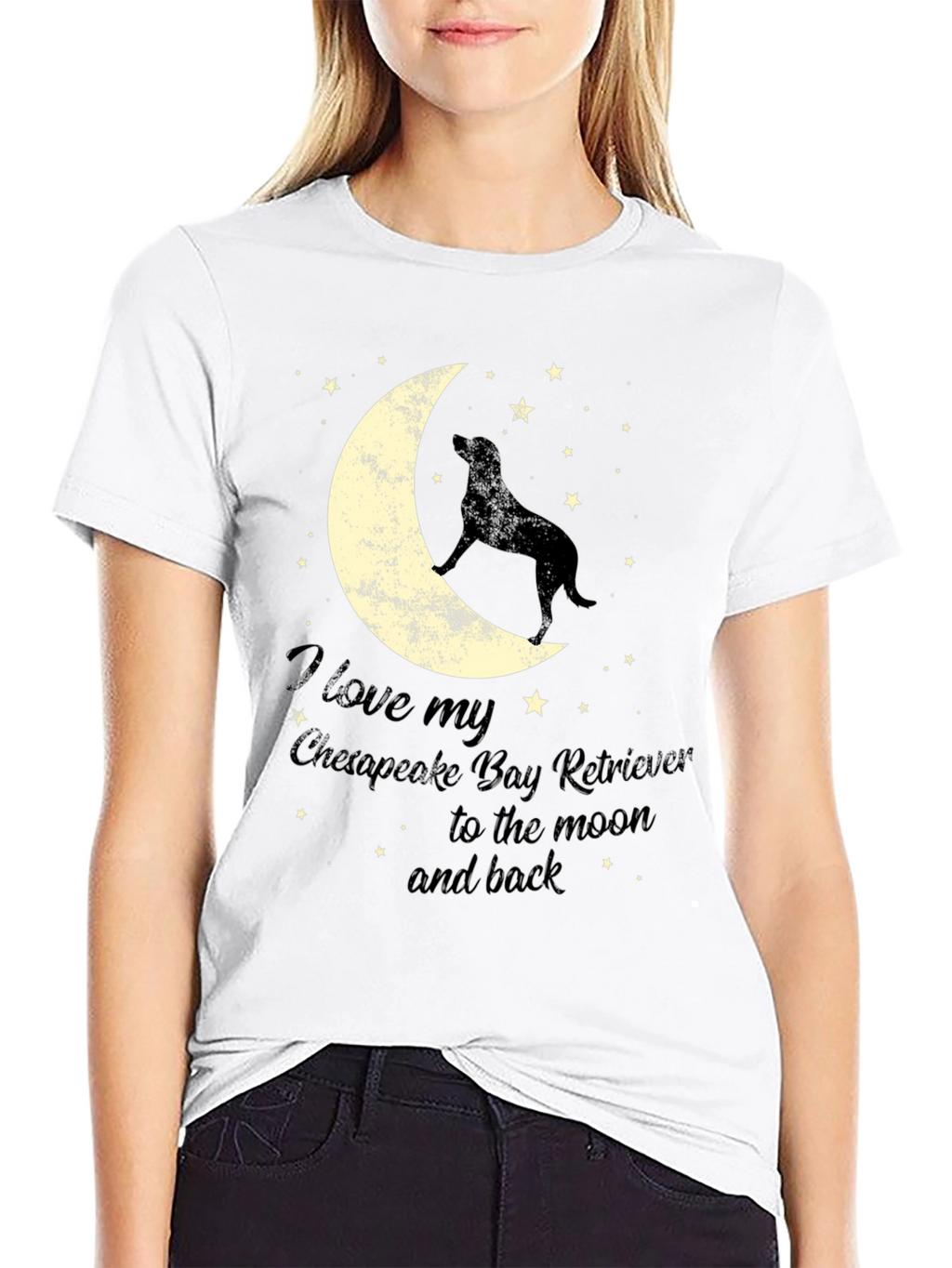 Chesapeake Bay Retriever Moon T-Shirt
