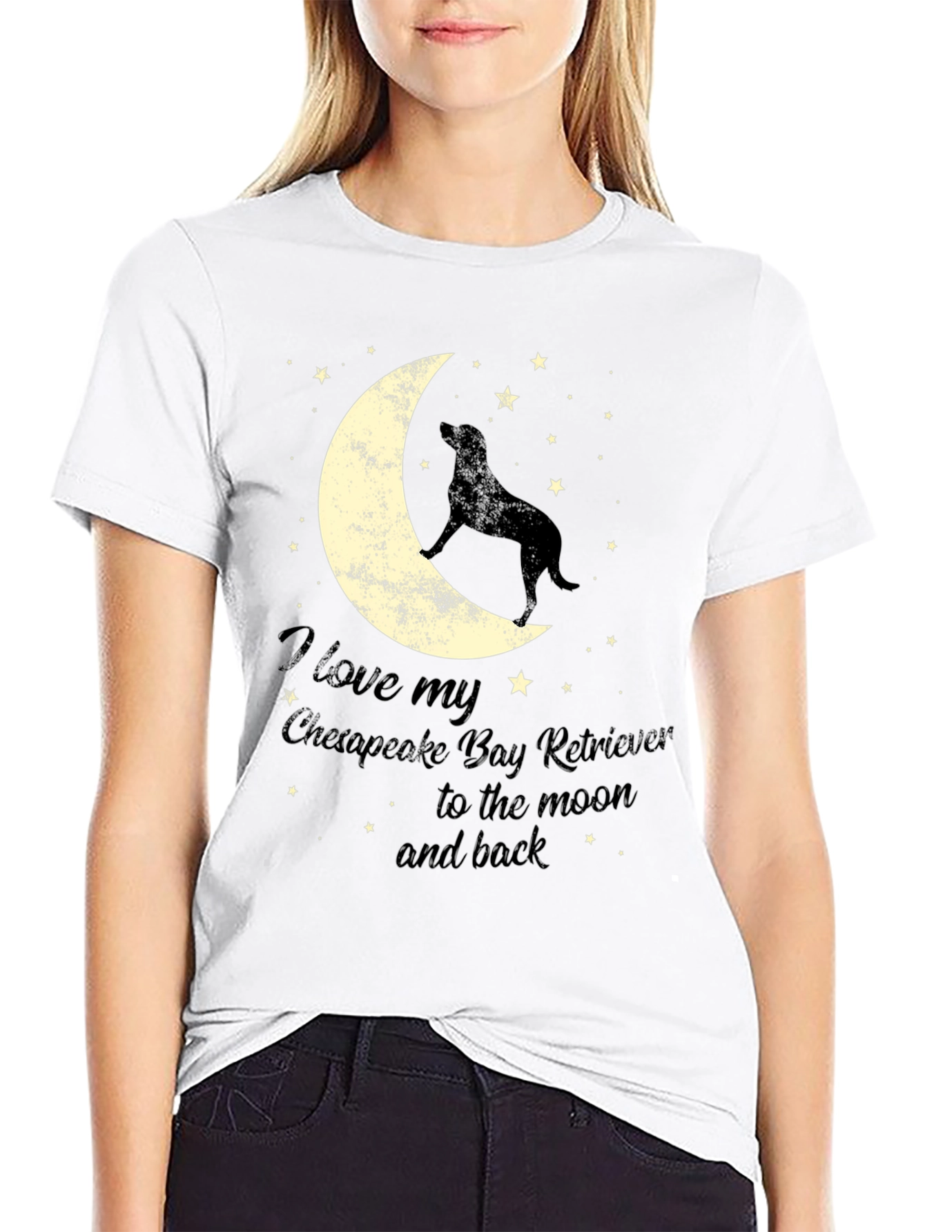 Chesapeake Bay Retriever Moon T-Shirt