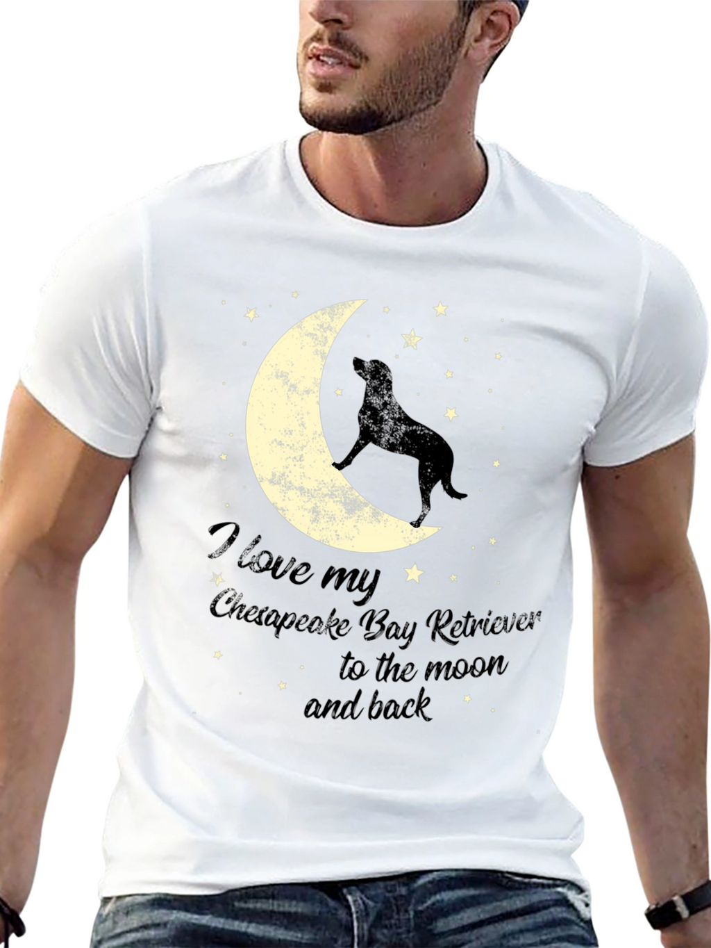 Chesapeake Bay Retriever Moon T-Shirt