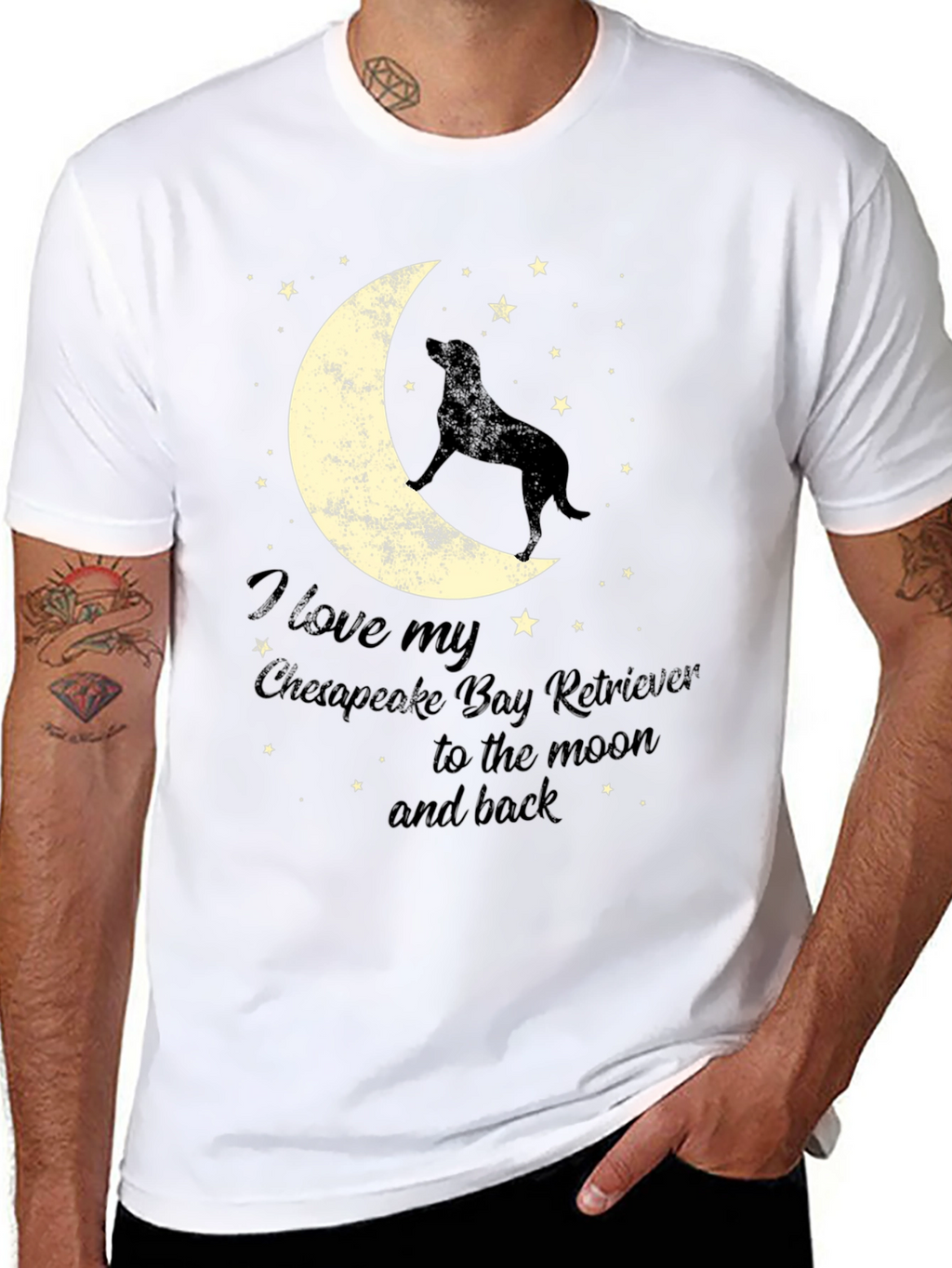 Chesapeake Bay Retriever Moon T-Shirt