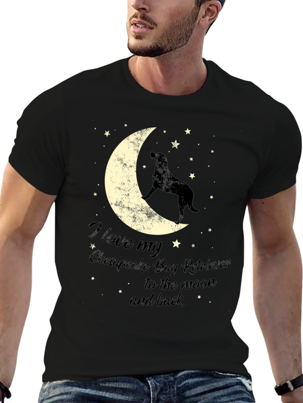 Chesapeake Bay Retriever Moon T-Shirt
