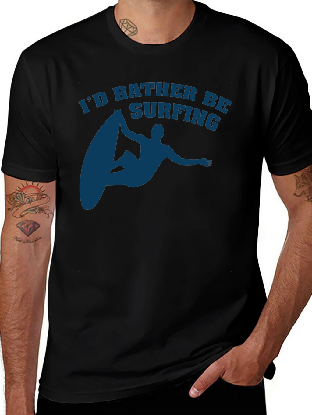 Surfing T-Shirt - Id Rather Be Surfing Tee