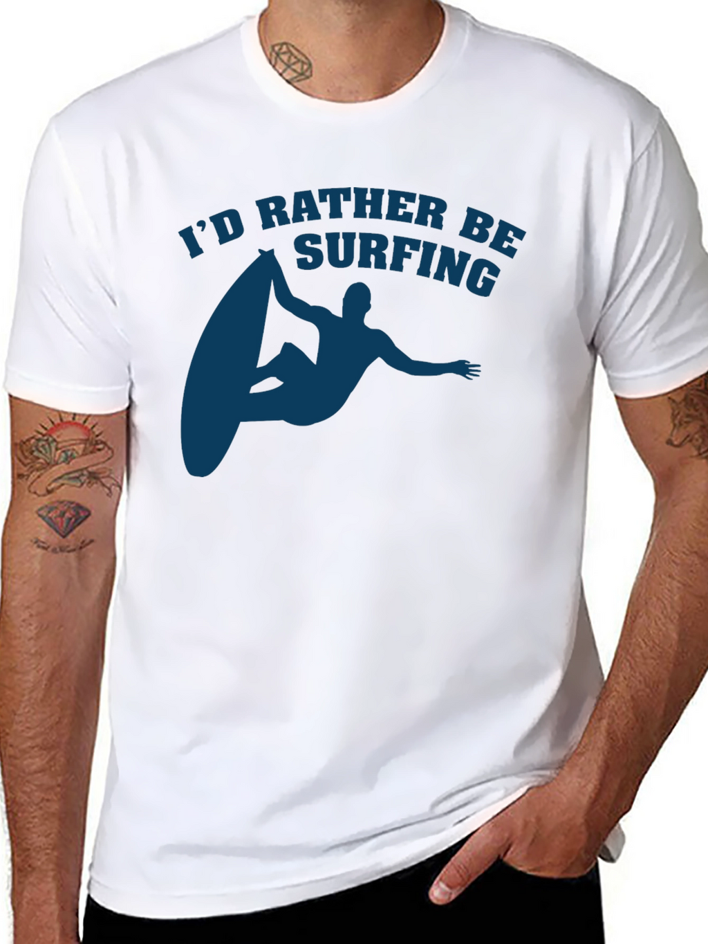 Surfing T-Shirt - Id Rather Be Surfing Tee