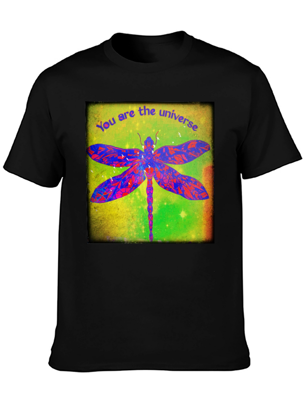 Universe Dragonfly Graphic T-Shirt
