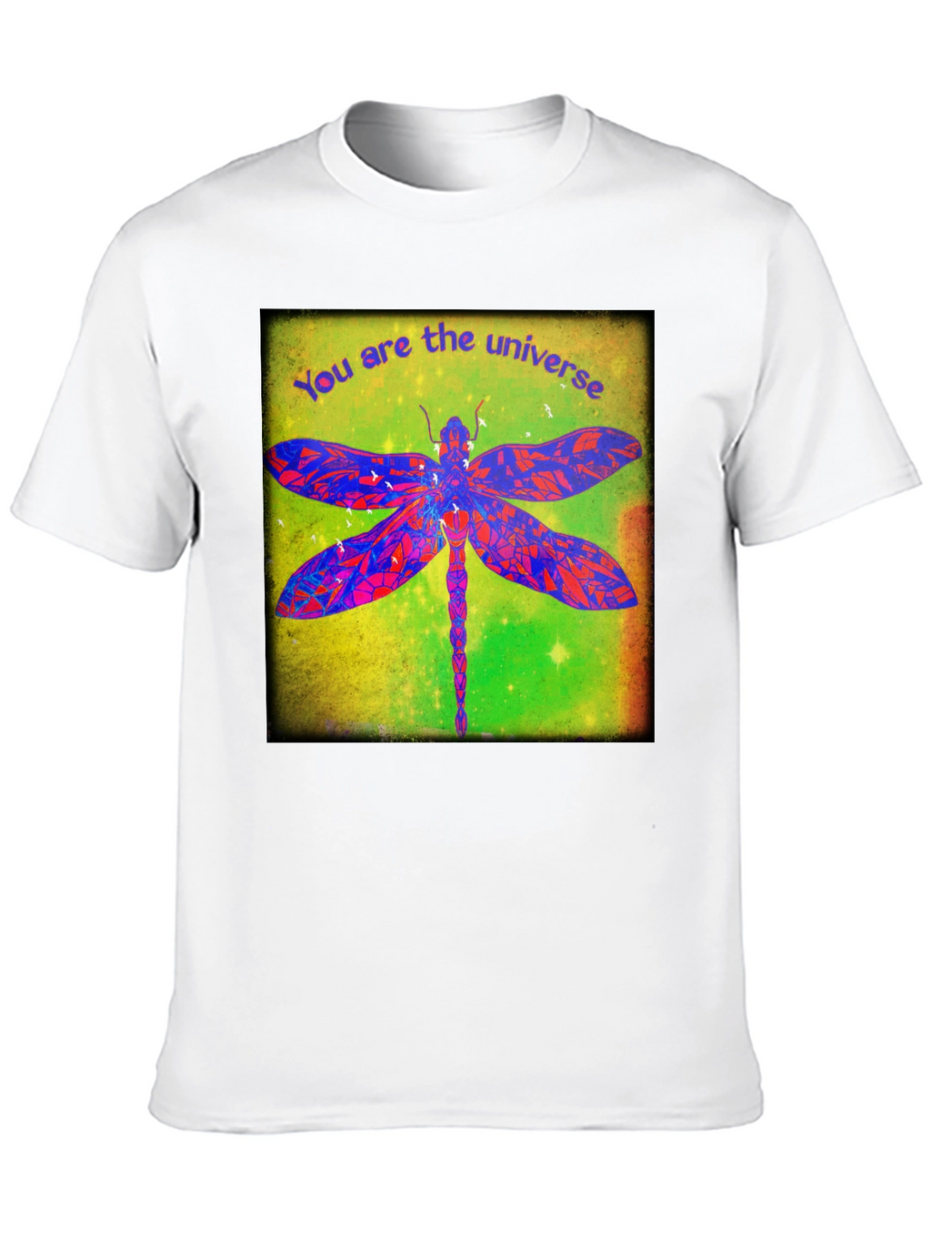 Universe Dragonfly Graphic T-Shirt