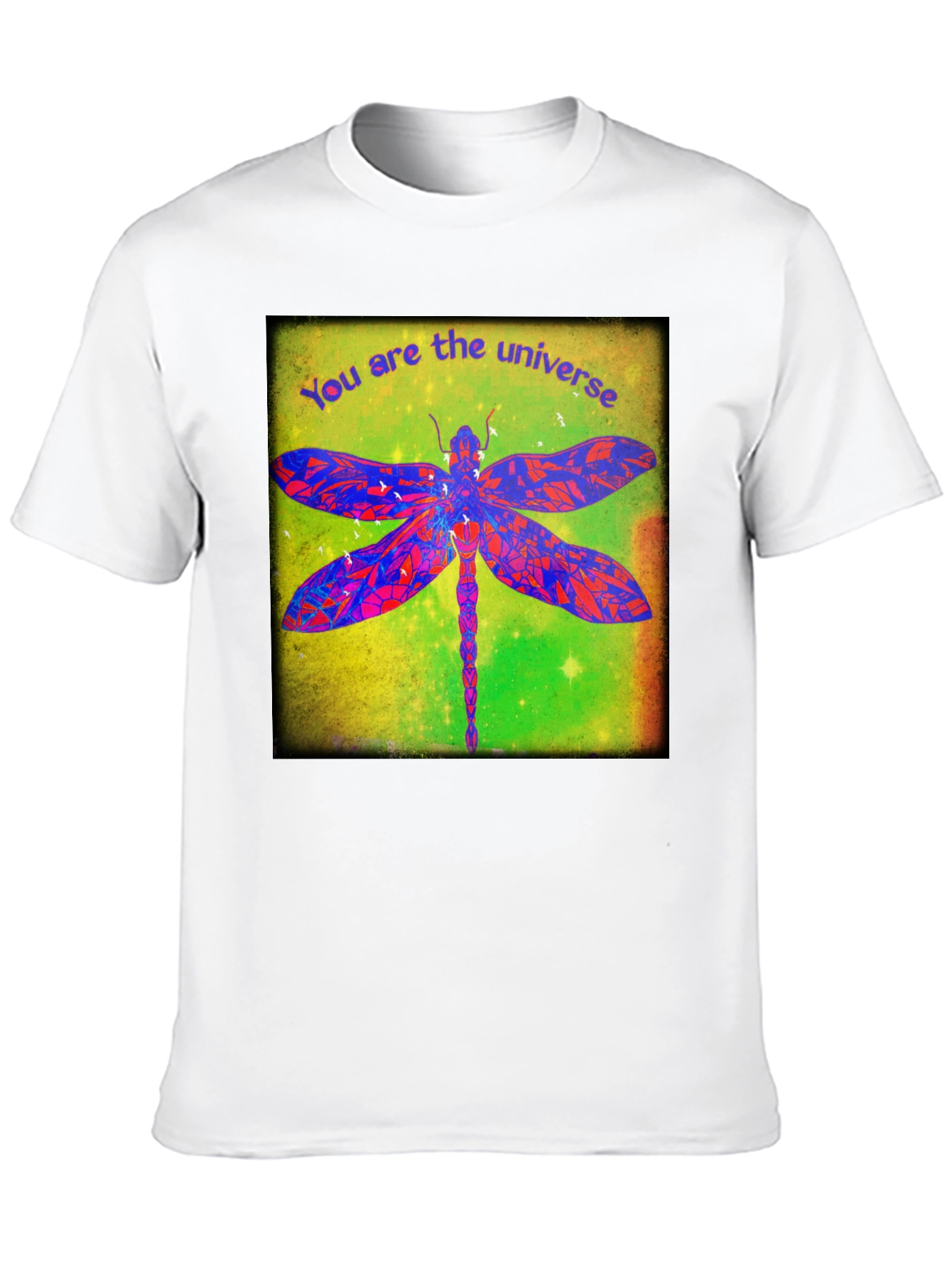 Universe Dragonfly Graphic T-Shirt