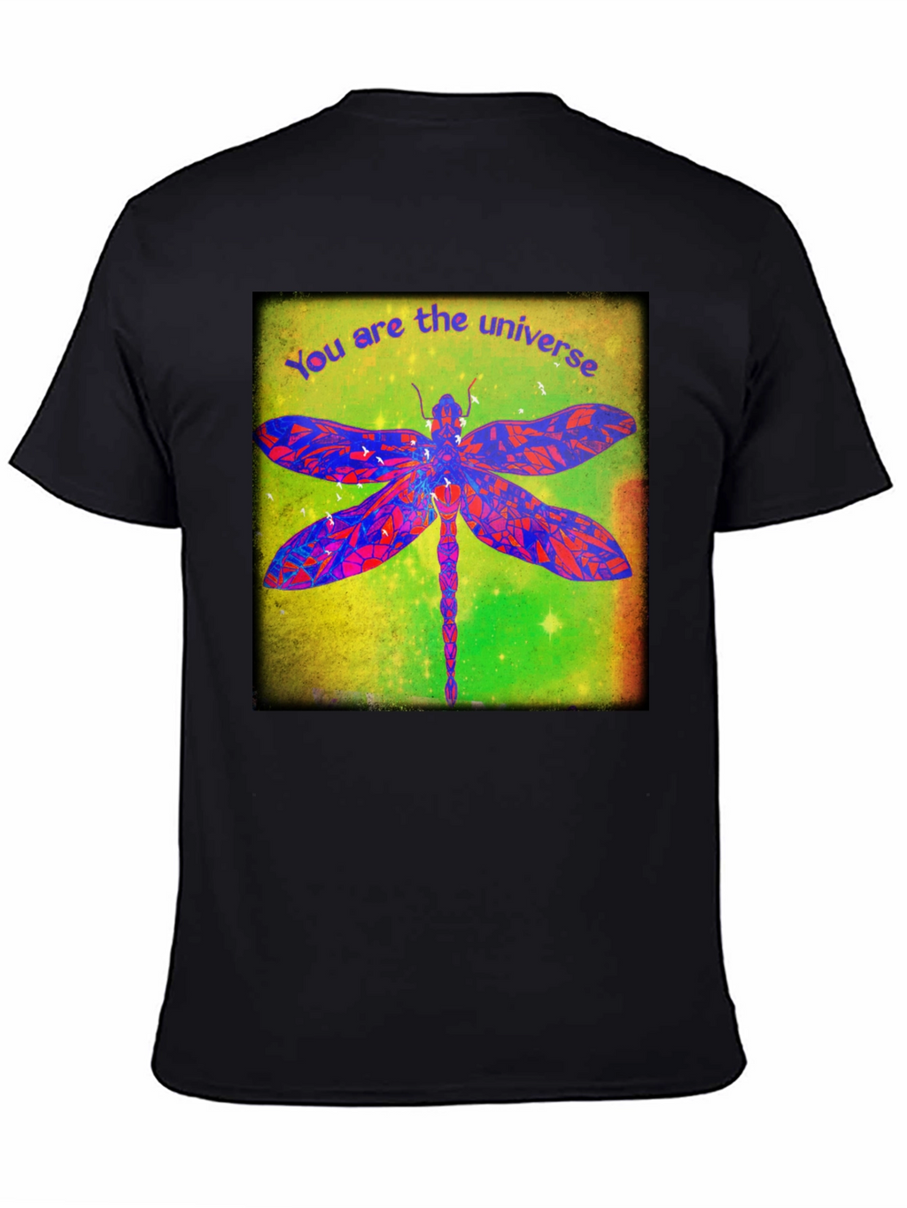 Universe Dragonfly Graphic T-Shirt