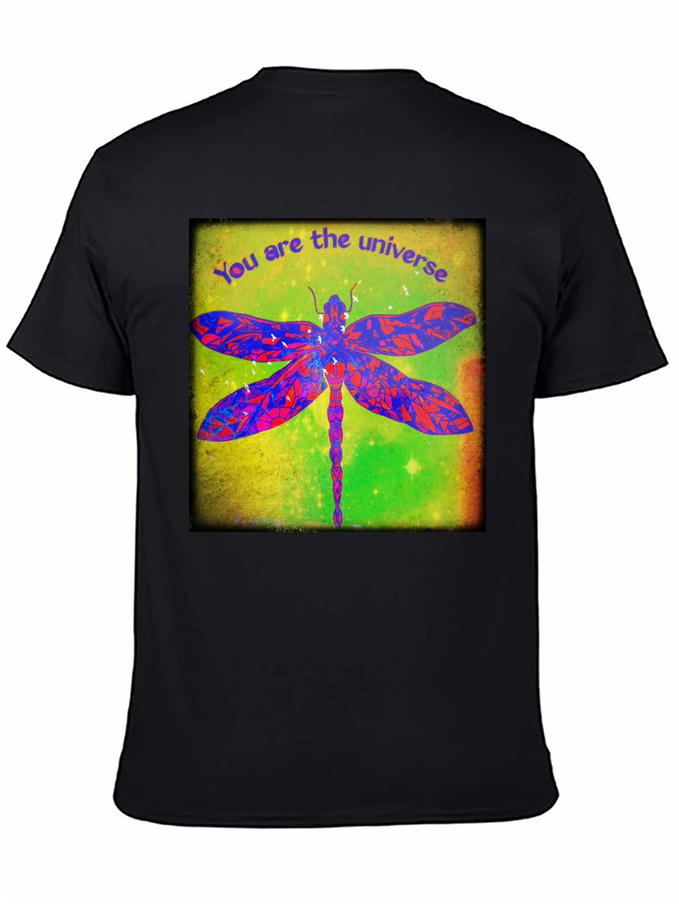 Universe Dragonfly Graphic T-Shirt