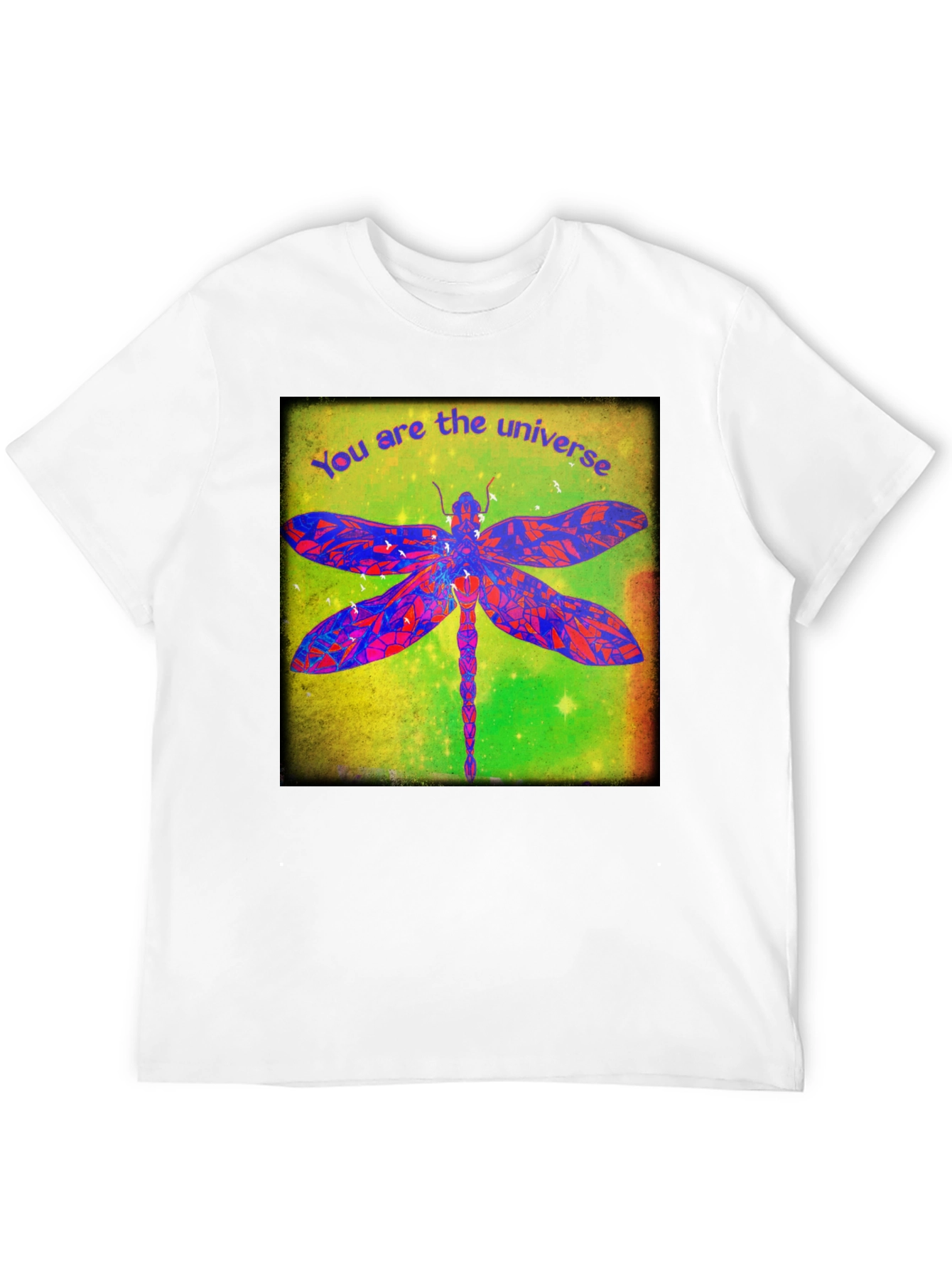 Universe Dragonfly Graphic T-Shirt
