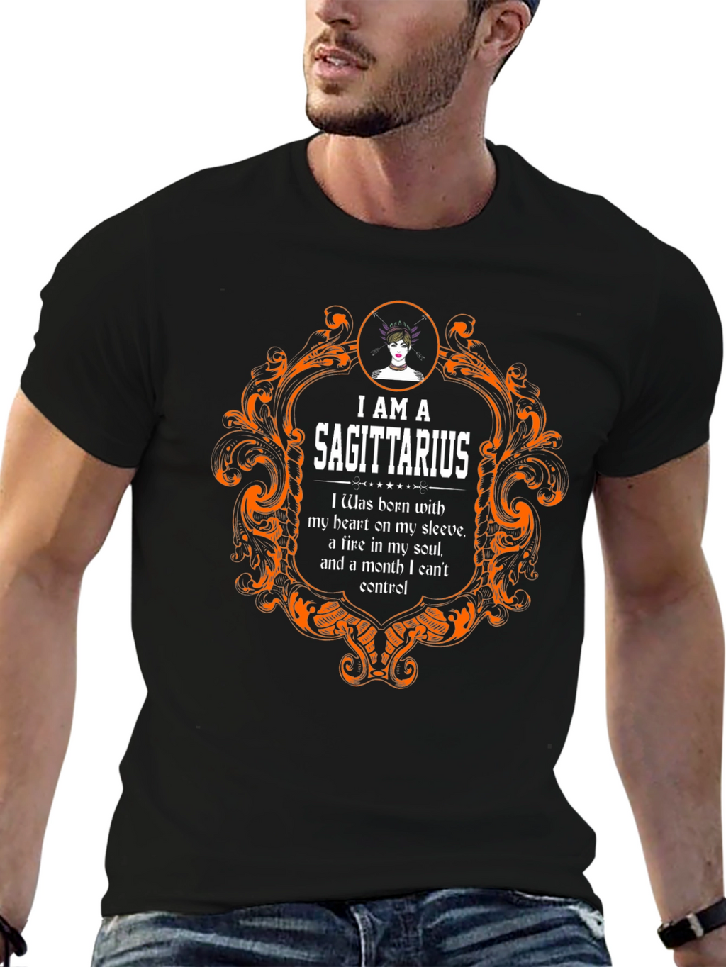 Sagittarius Zodiac T-Shirt - Heart & Soul Design