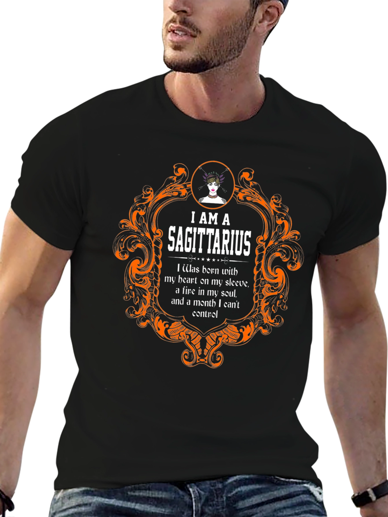 Sagittarius Zodiac T-Shirt - Heart & Soul Design