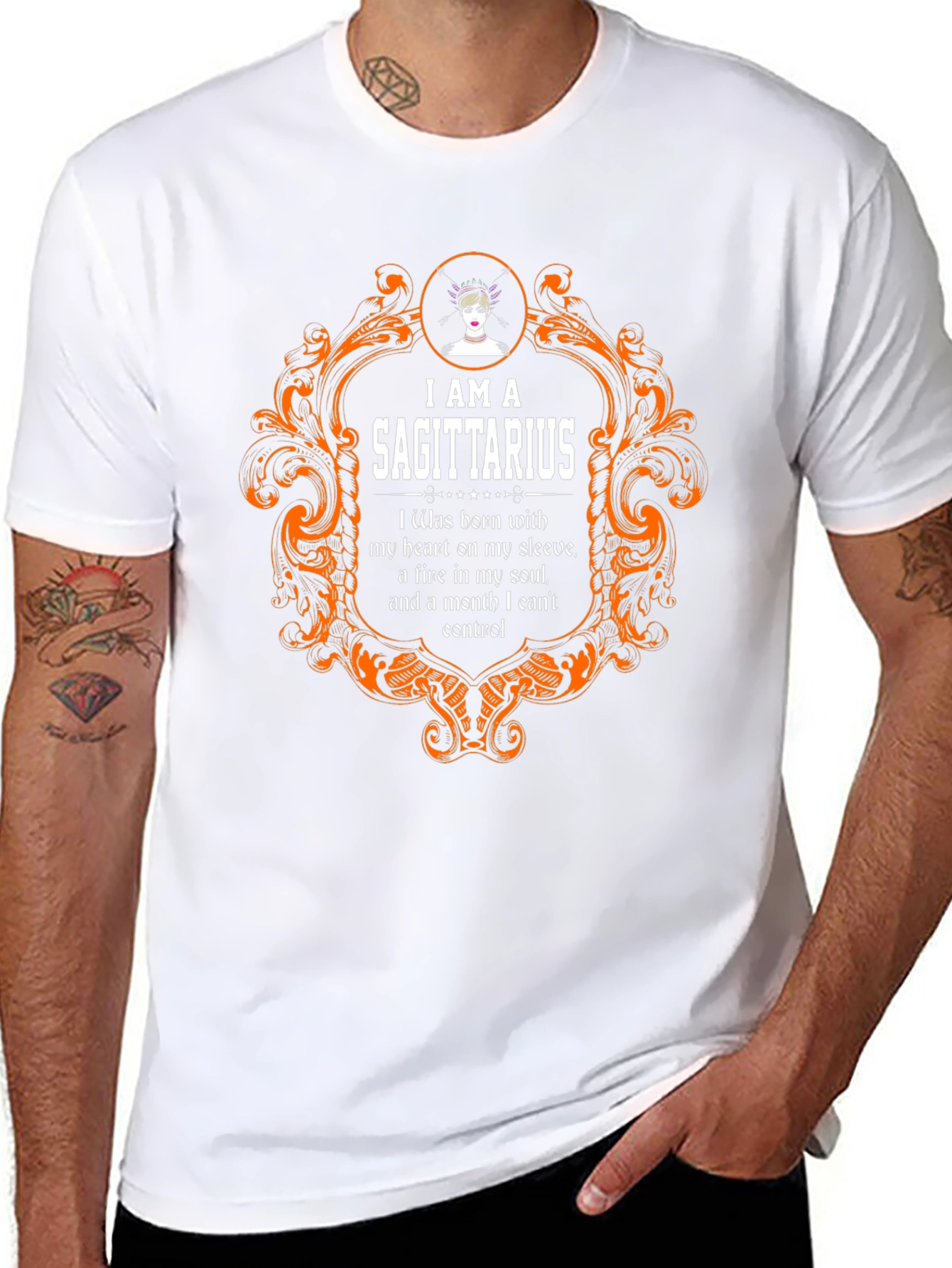 Sagittarius Zodiac T-Shirt - Heart & Soul Design